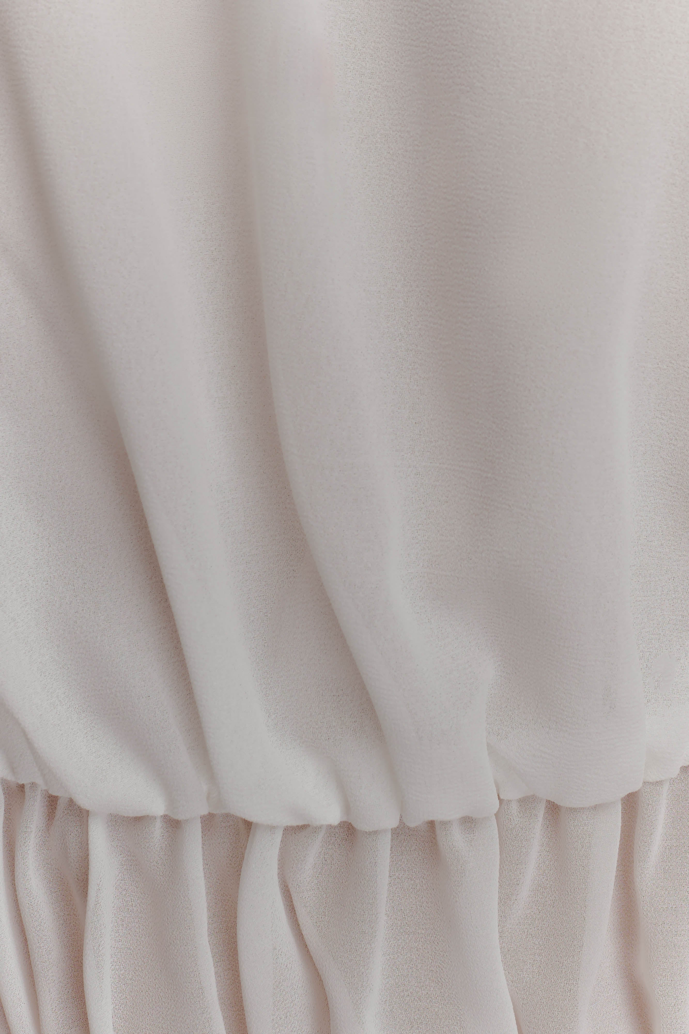 Carlie Chiffon Maxi Skirt - Ivory - Image 8