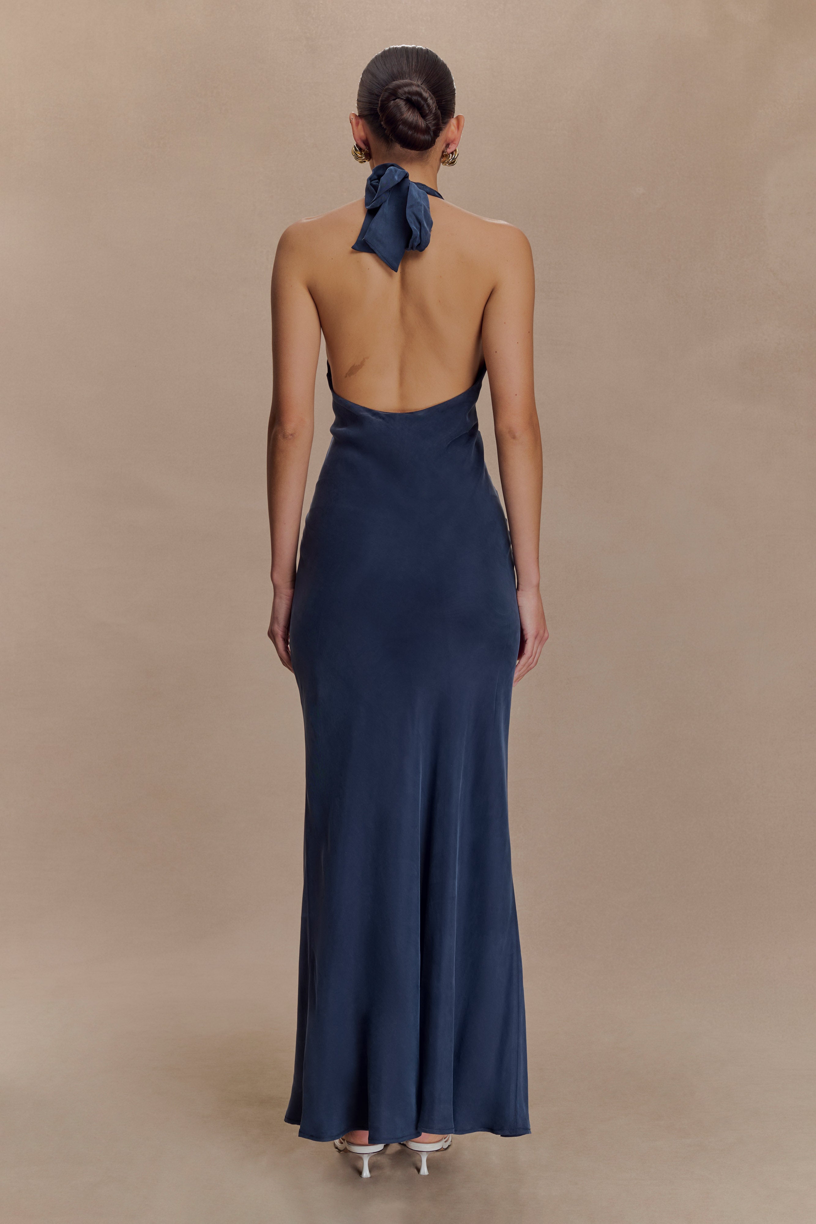 Alternative view of Louisiana Halter Maxi Dress - Navy