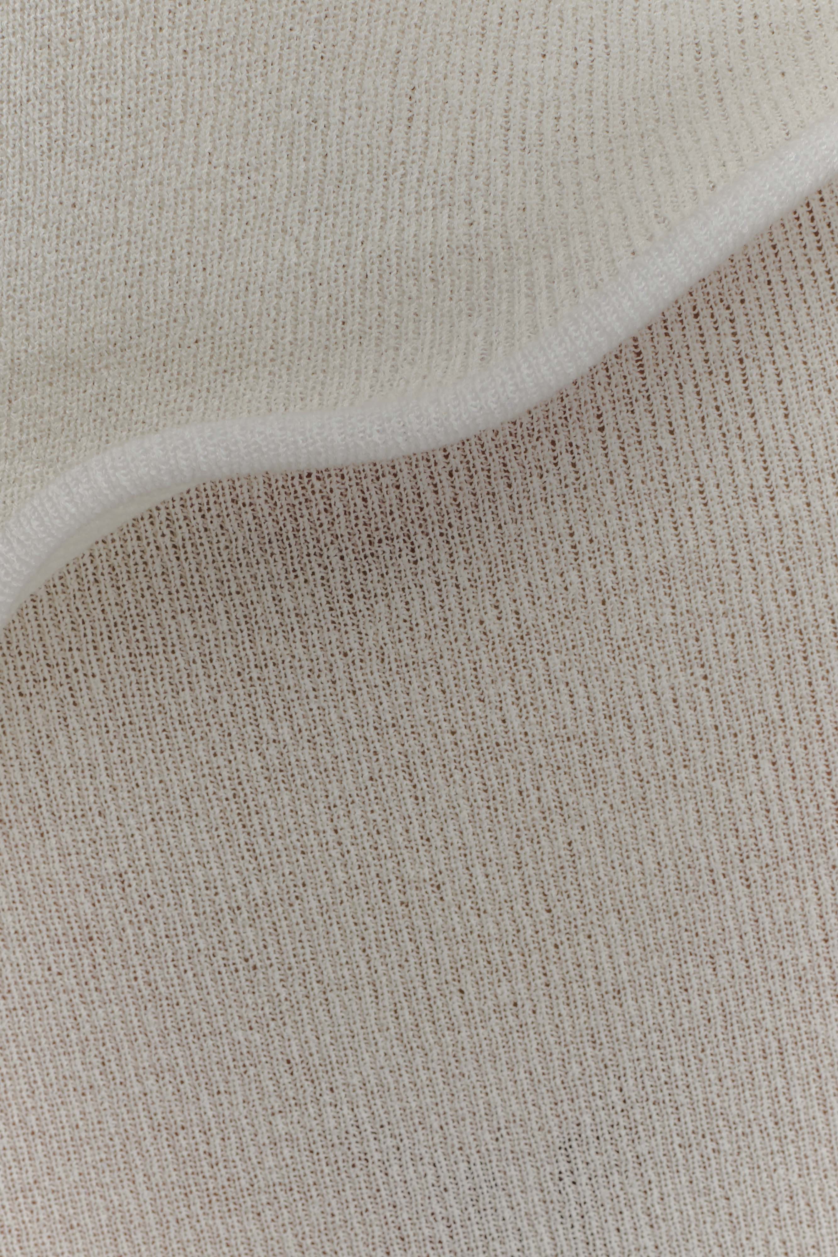 Caprice Halter Knit Maxi Dress - White - Image 8