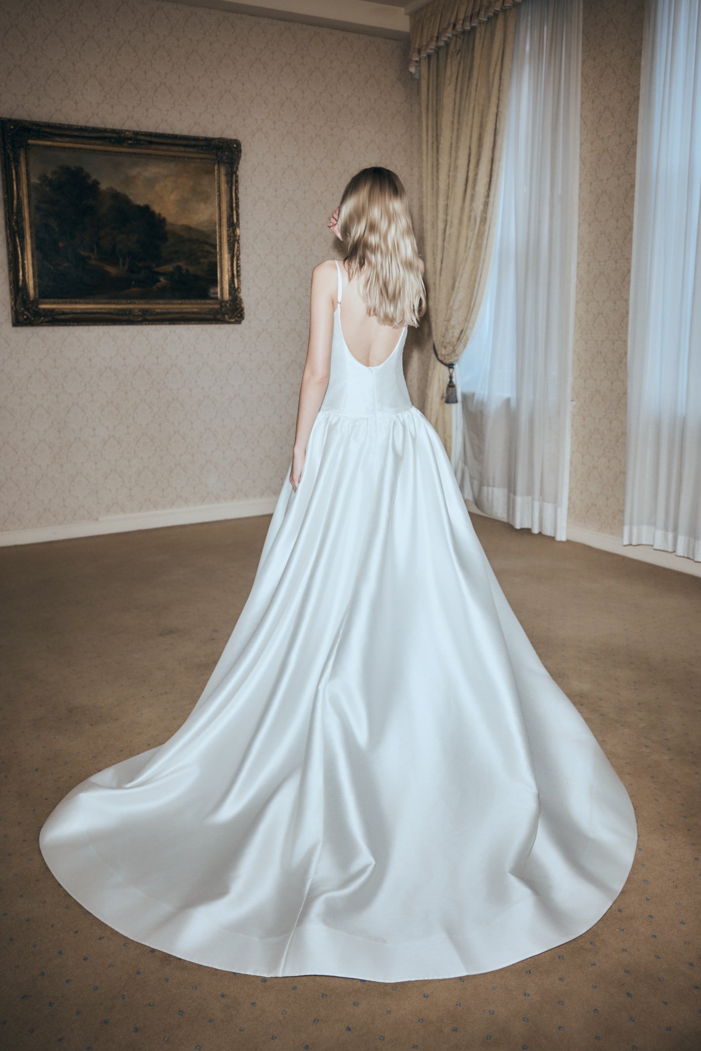 Alternative view of Carol Taffeta Maxi Gown - Ivory