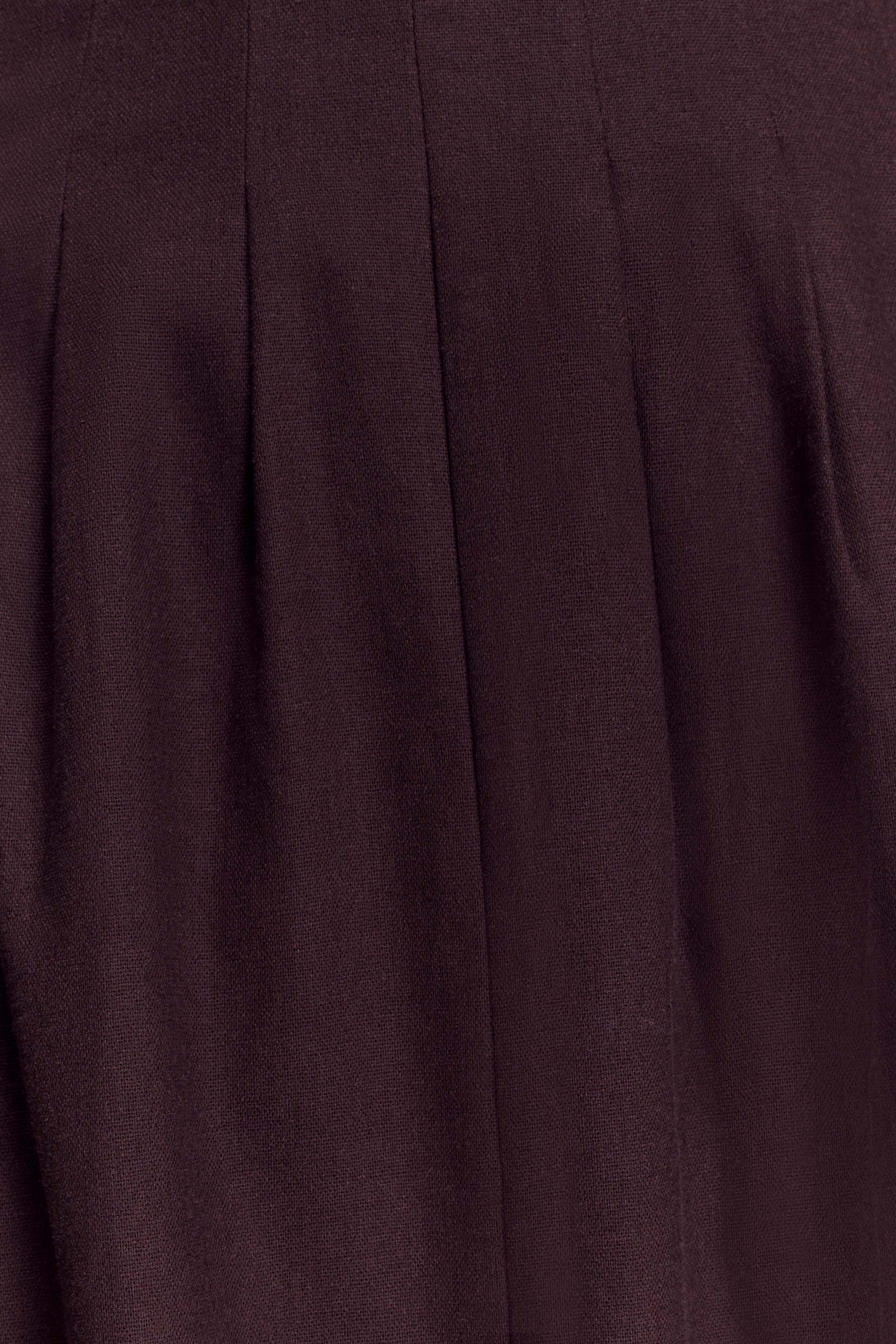 Aysha Buttoned Linen Midi Dress - Chocolate - Image 4