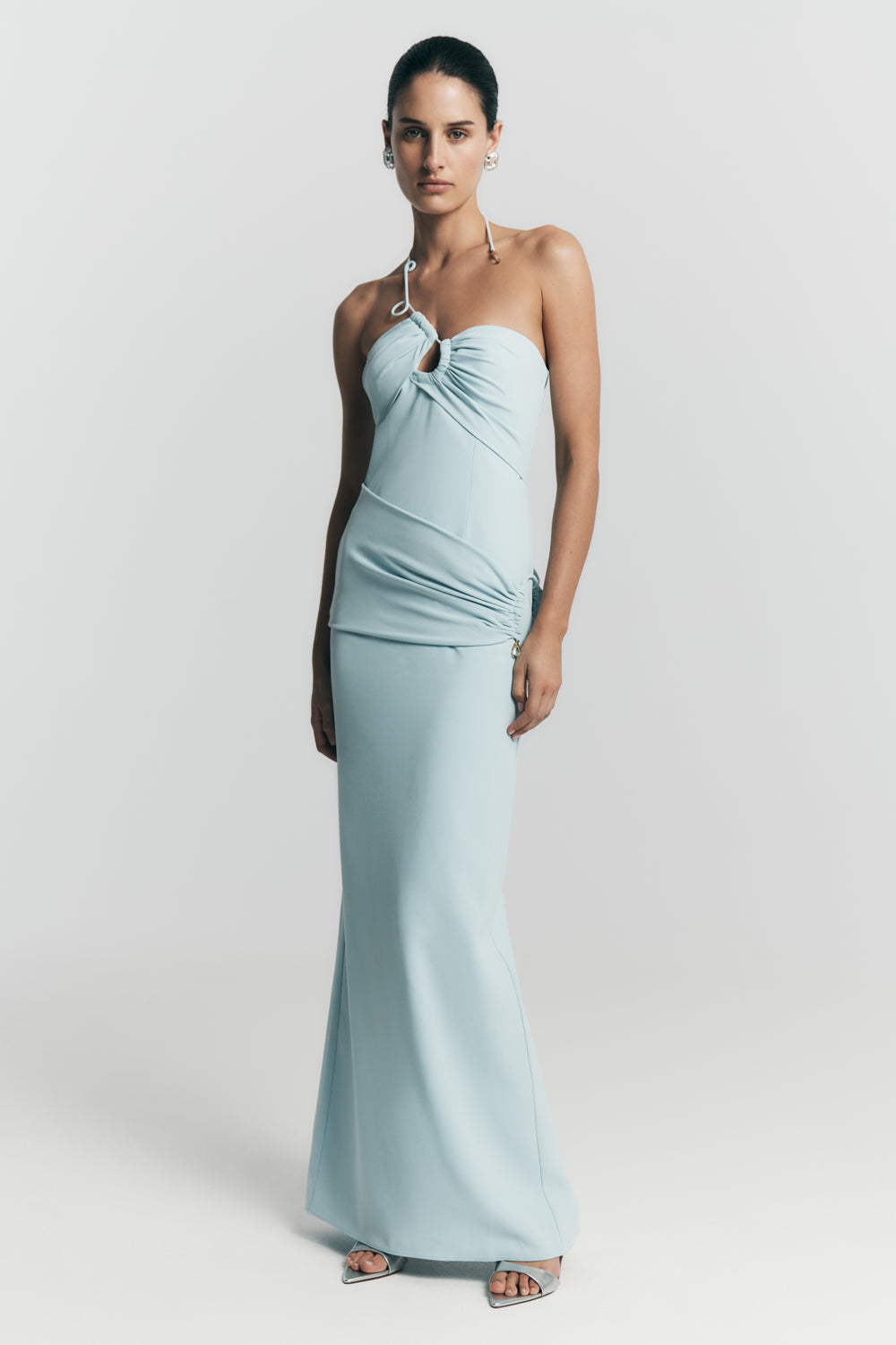 Alternative view of Lalia Teardrop Maxi Dress - Powder Blue