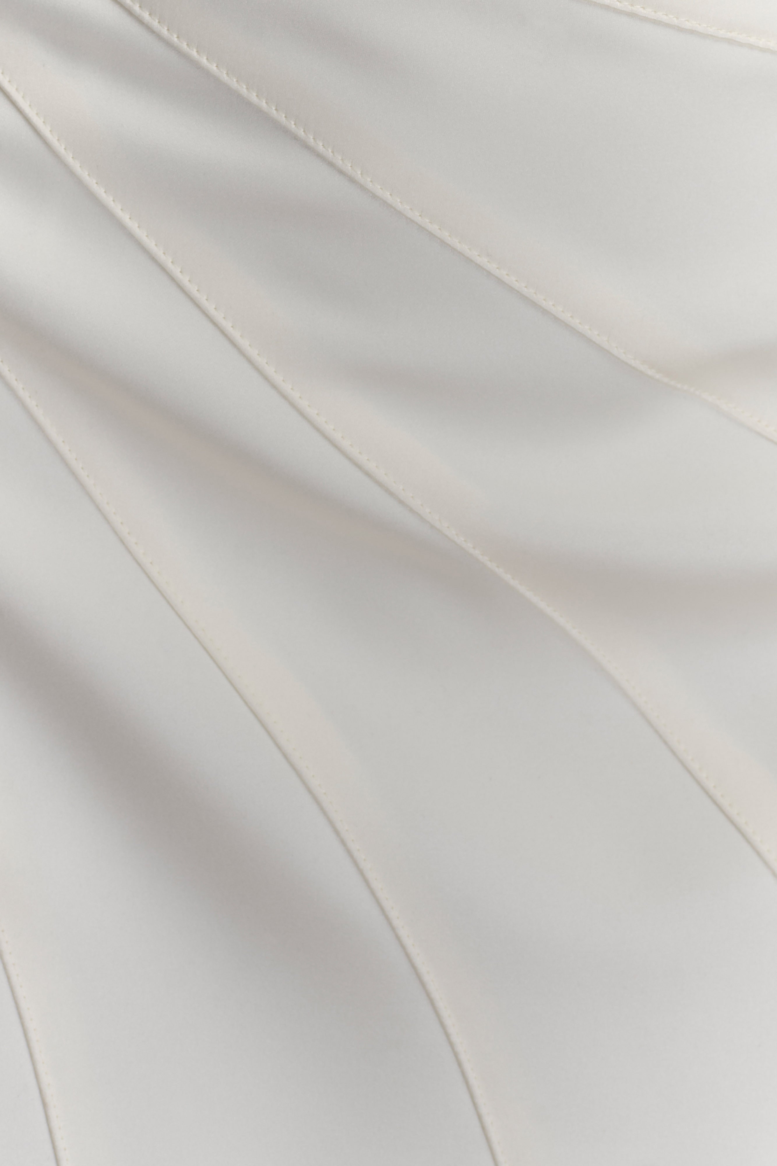Atenea Satin Mini Dress - White - Image 6