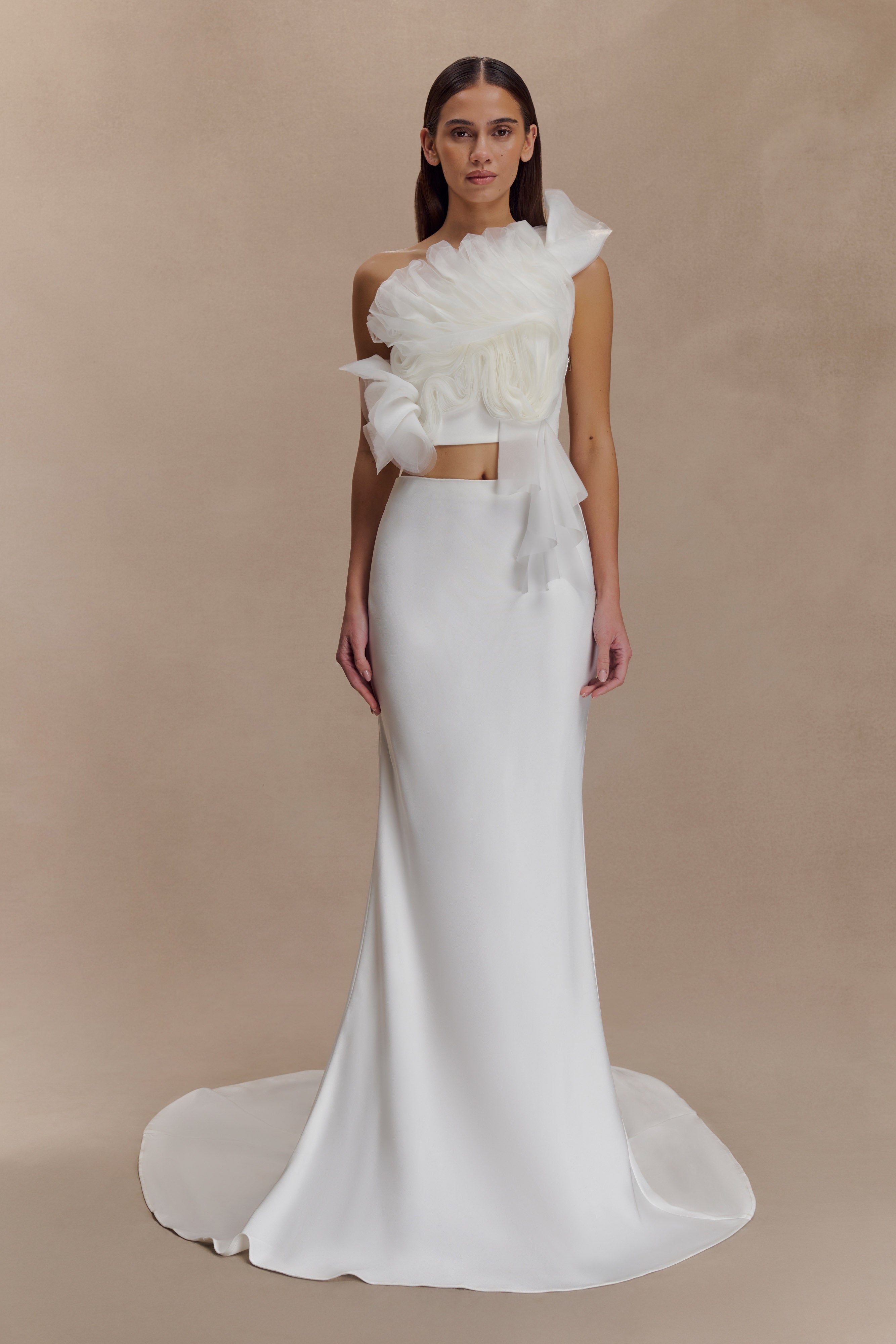 Clara Fishtail Maxi Skirt - White - Image 7