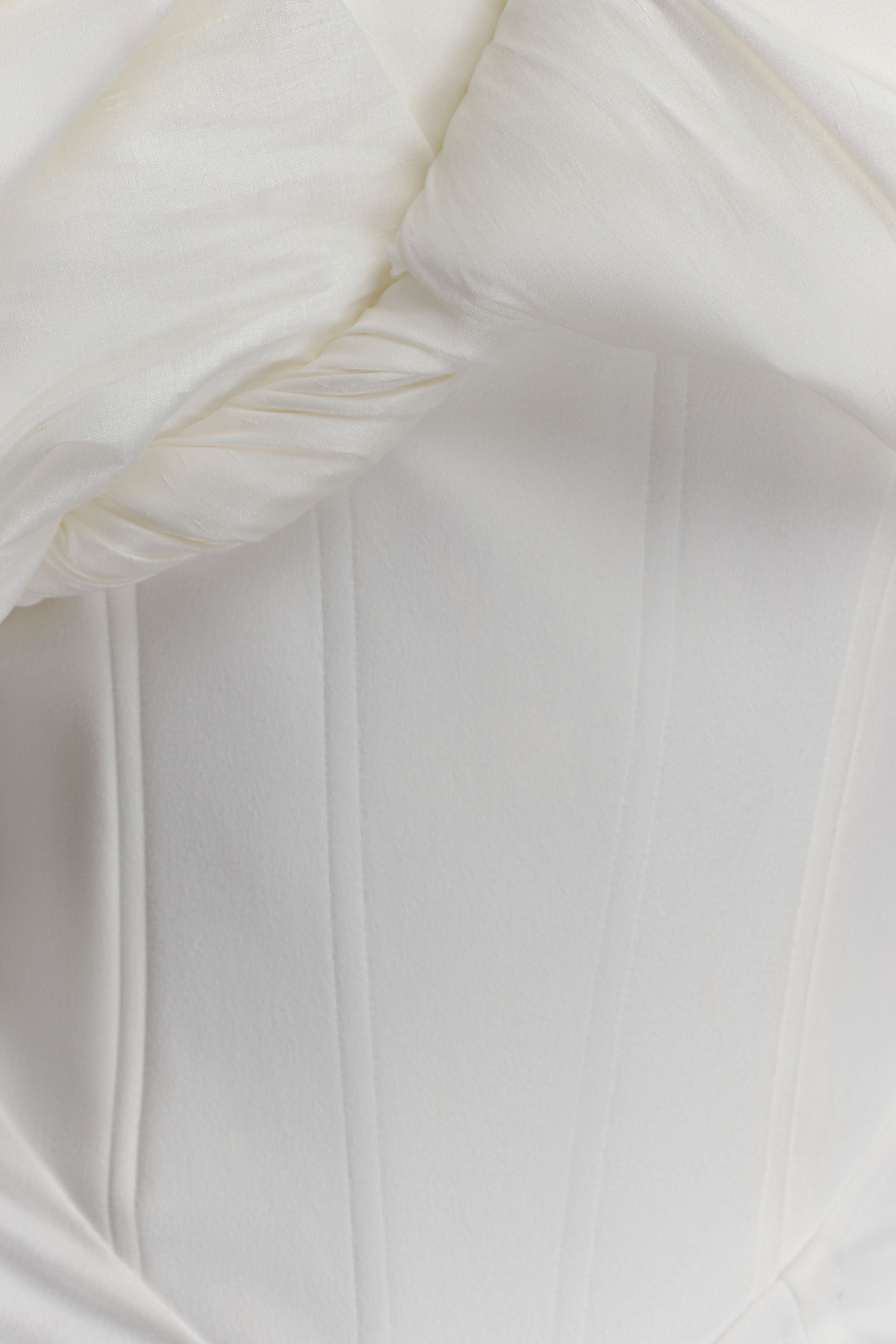 Aphrodite Off Shoulder Crepe Gown - Ivory - Image 6