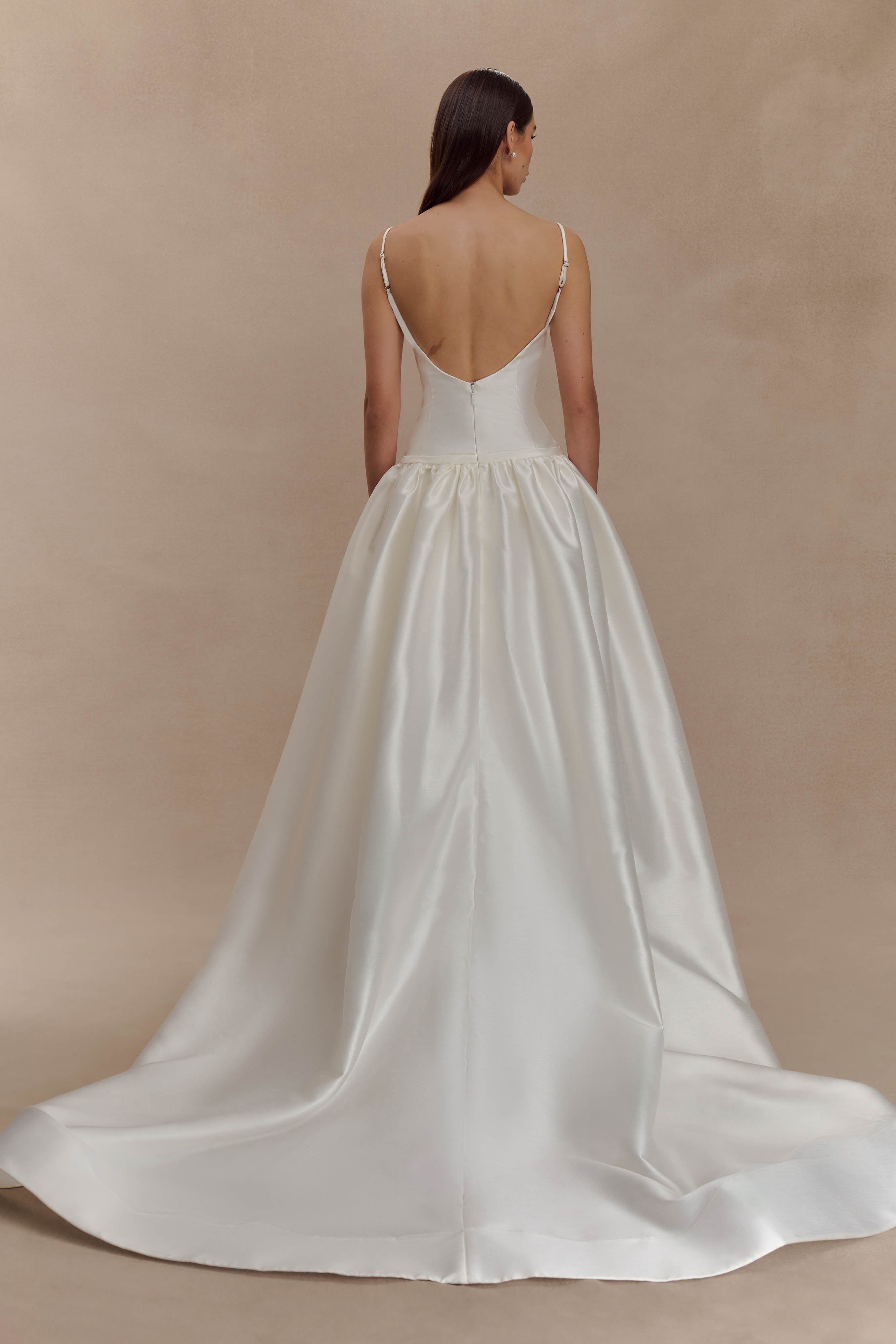 Carol Taffeta Maxi Gown - Ivory - Image 5