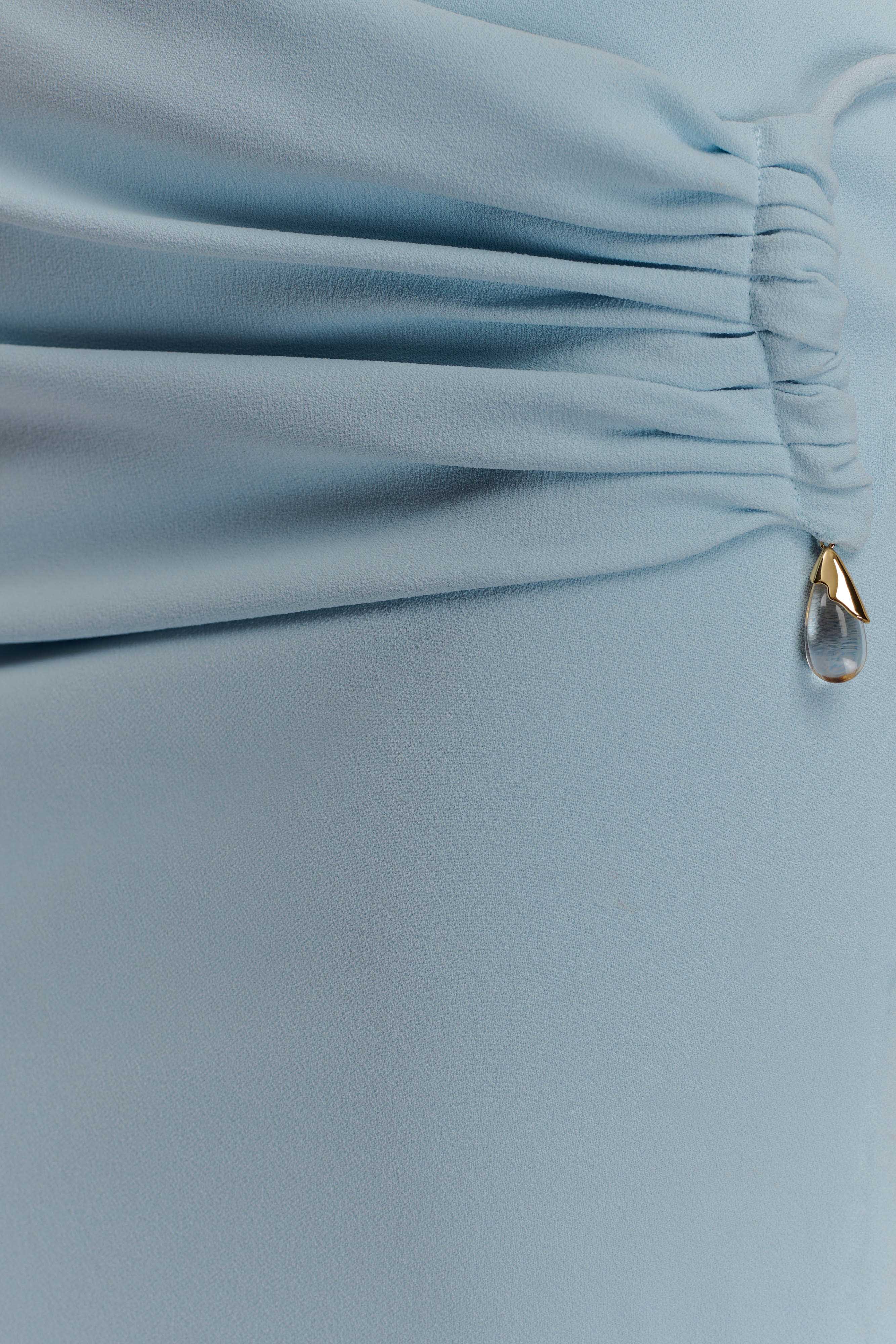 Lalia Teardrop Maxi Dress - Powder Blue - Image 11