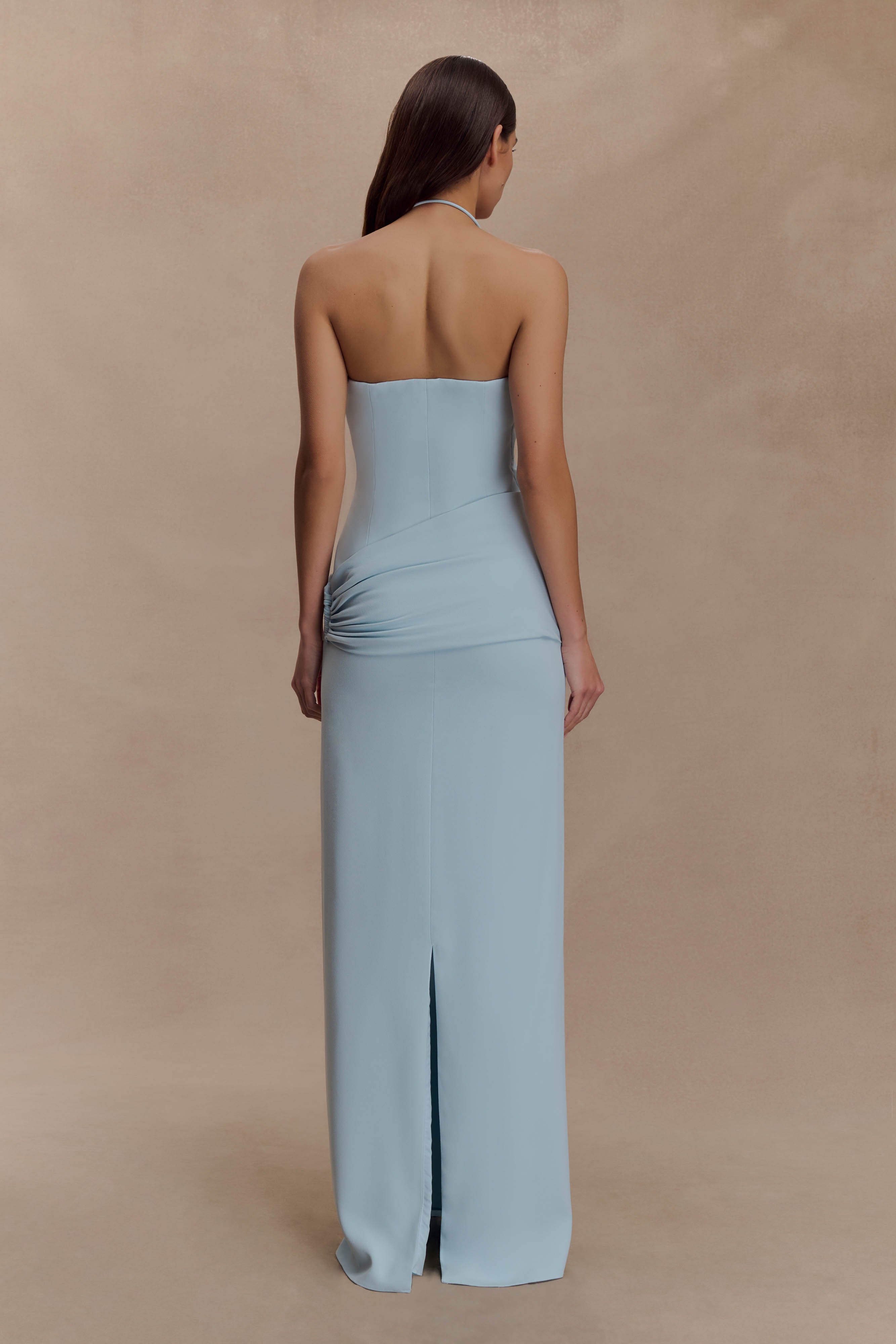 Lalia Teardrop Maxi Dress - Powder Blue - Image 5