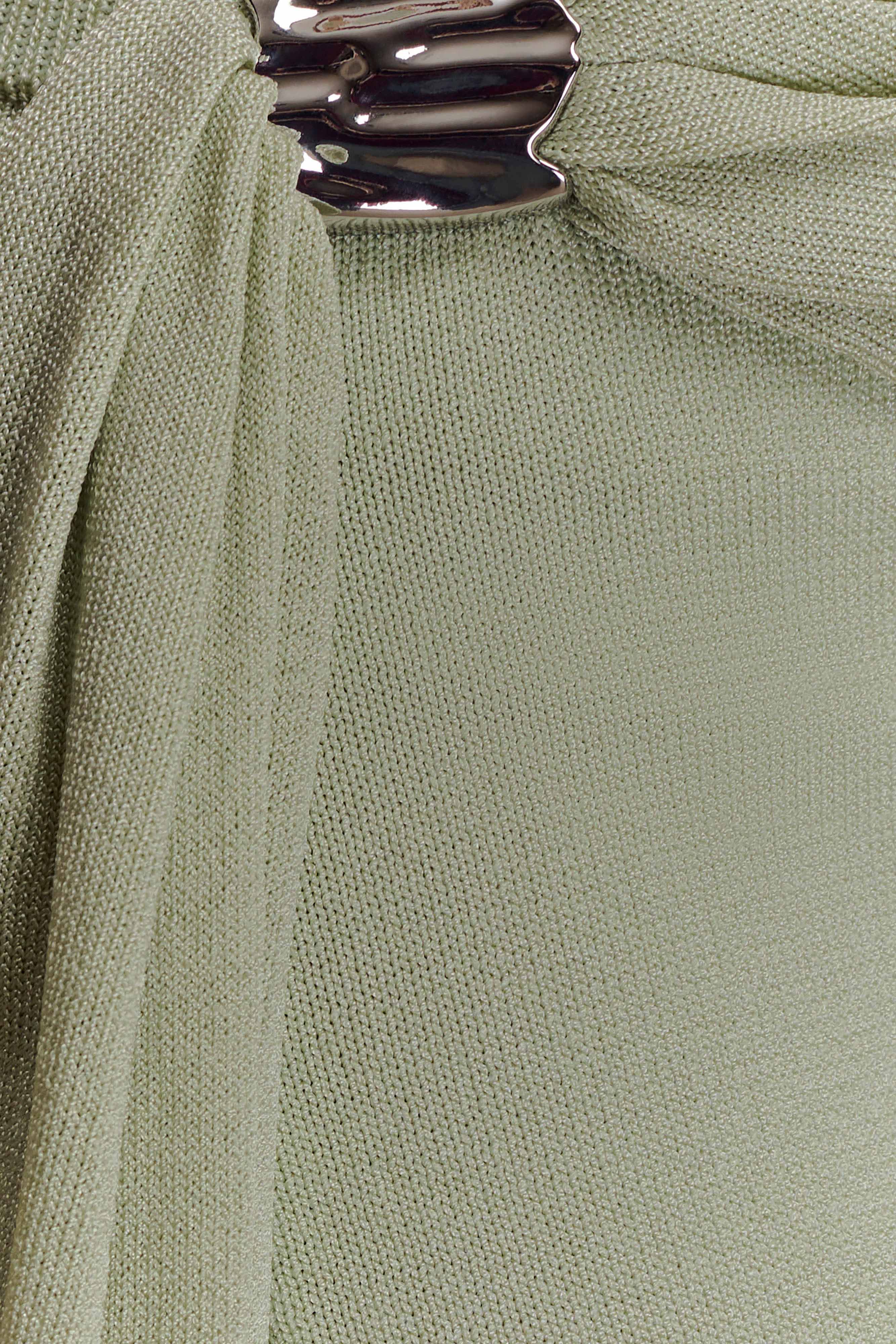 Bowie Low Rise Knit Maxi Skirt - Pastel Green - Image 5