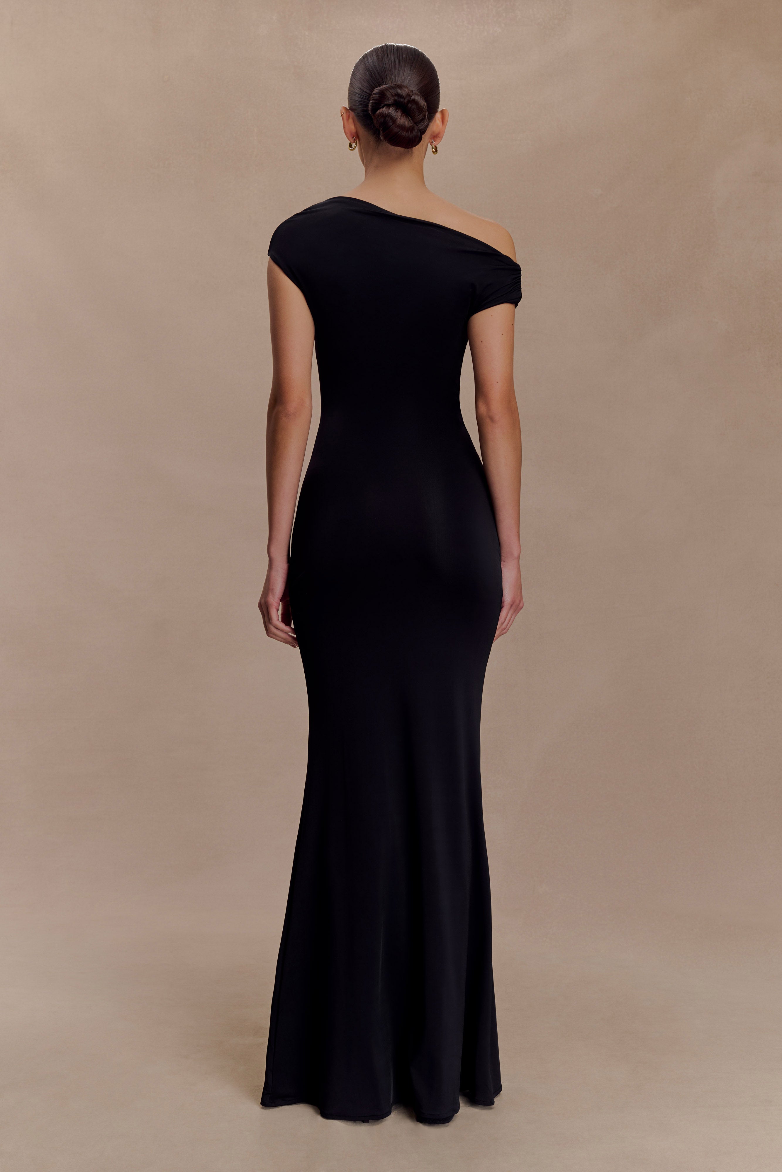Alternative view of Kinsley Slinky Maxi Dress With Hardware - Black