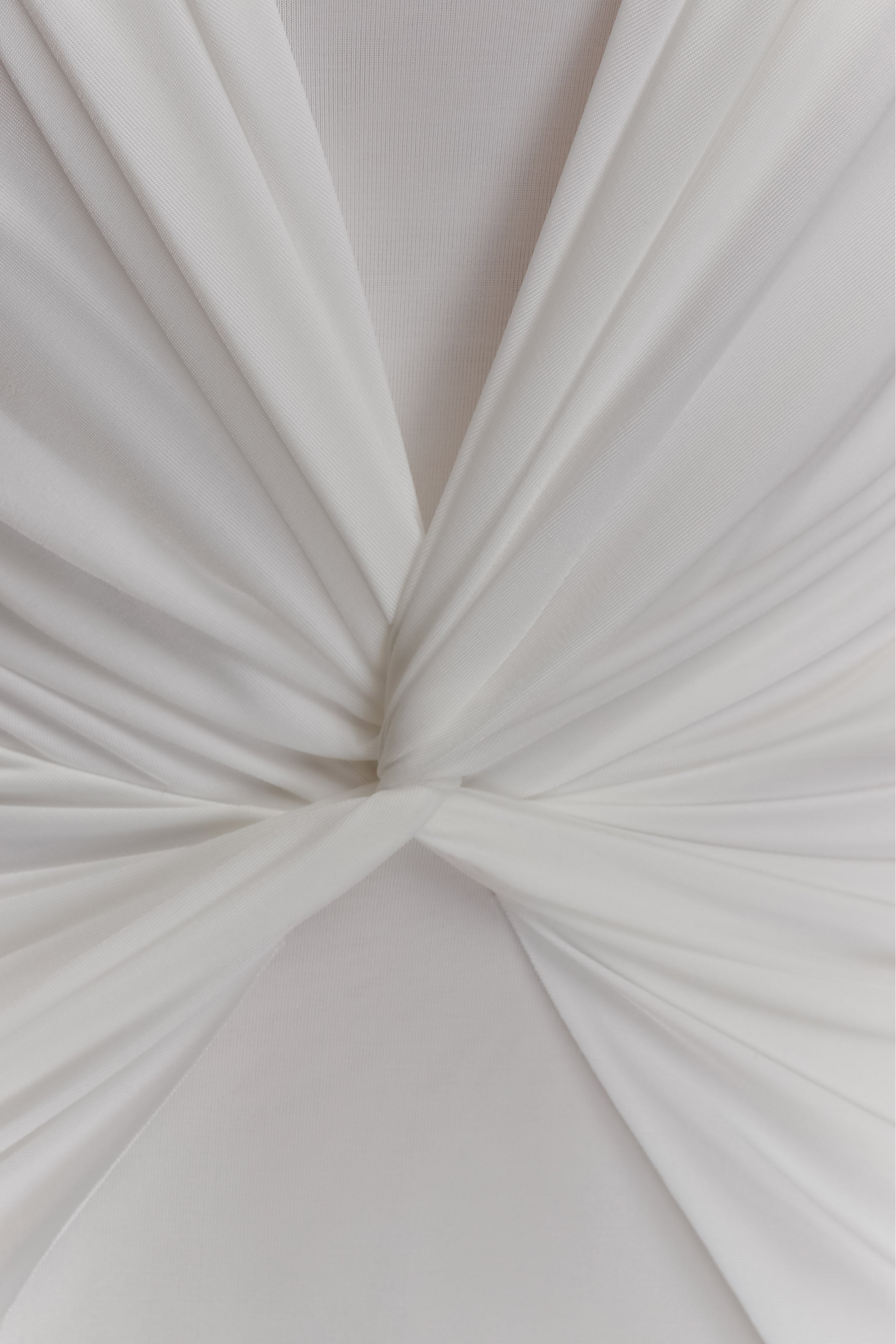 Mirren Strapless Slinky Maxi Dress - White - Image 5