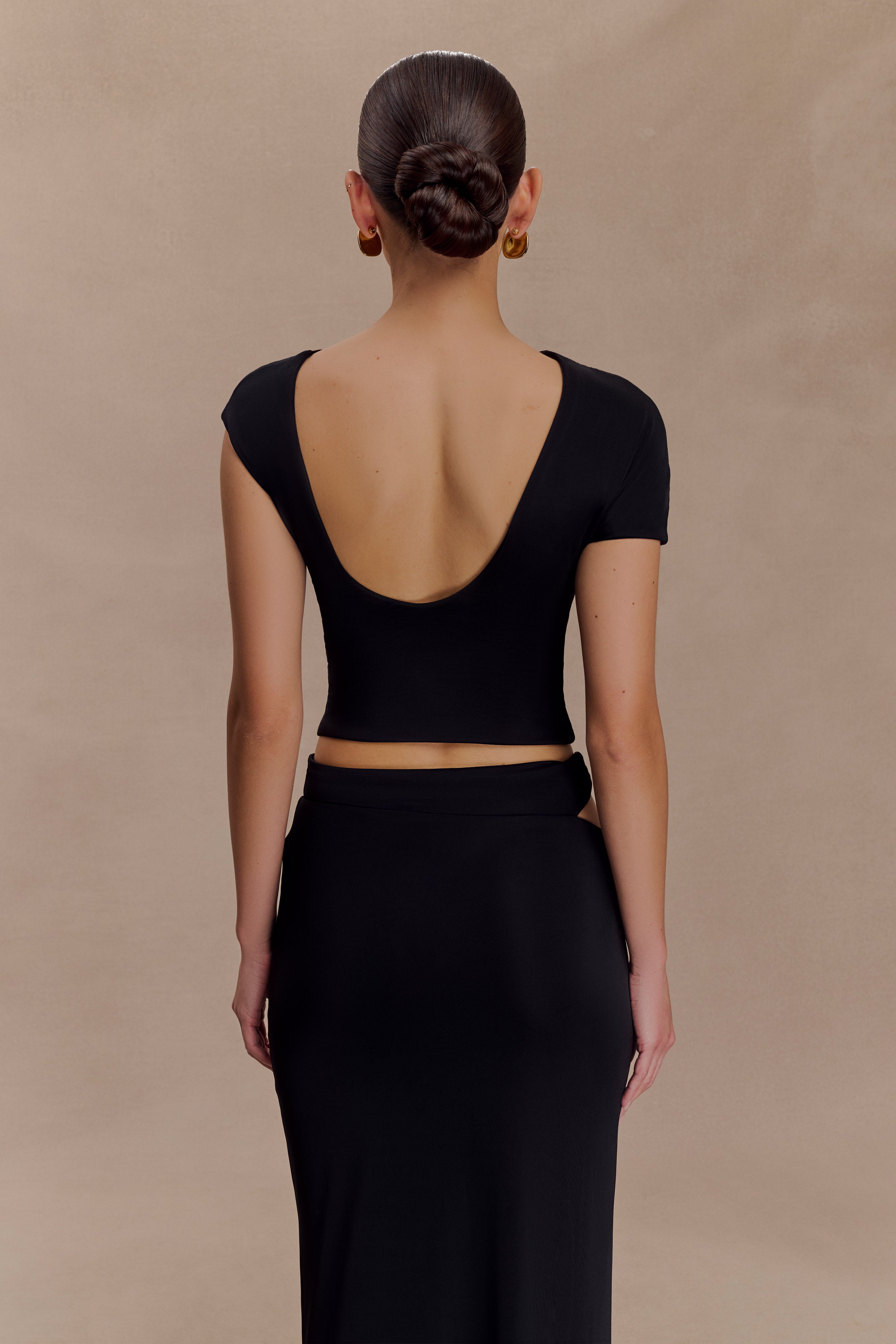 Haven Slinky Twist Top - Black - Image 3