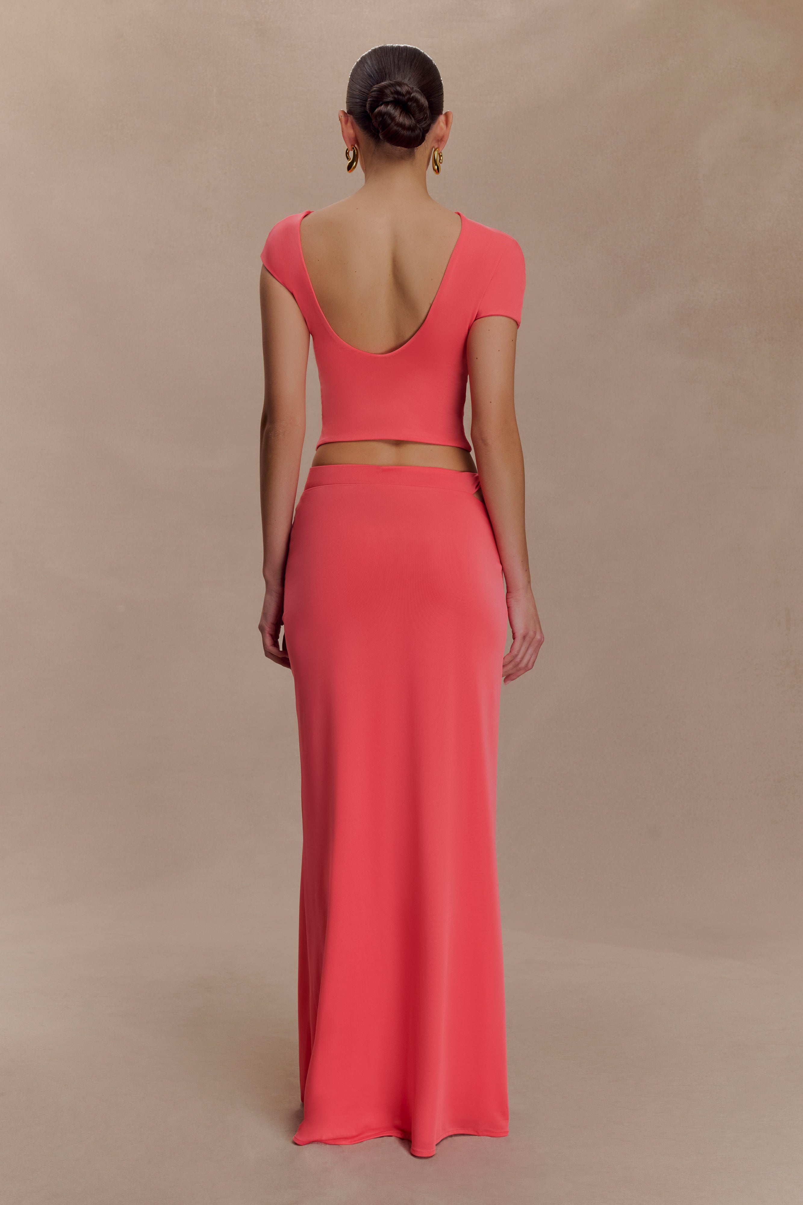 Haven Slinky Twist Top - Coral - Image 5