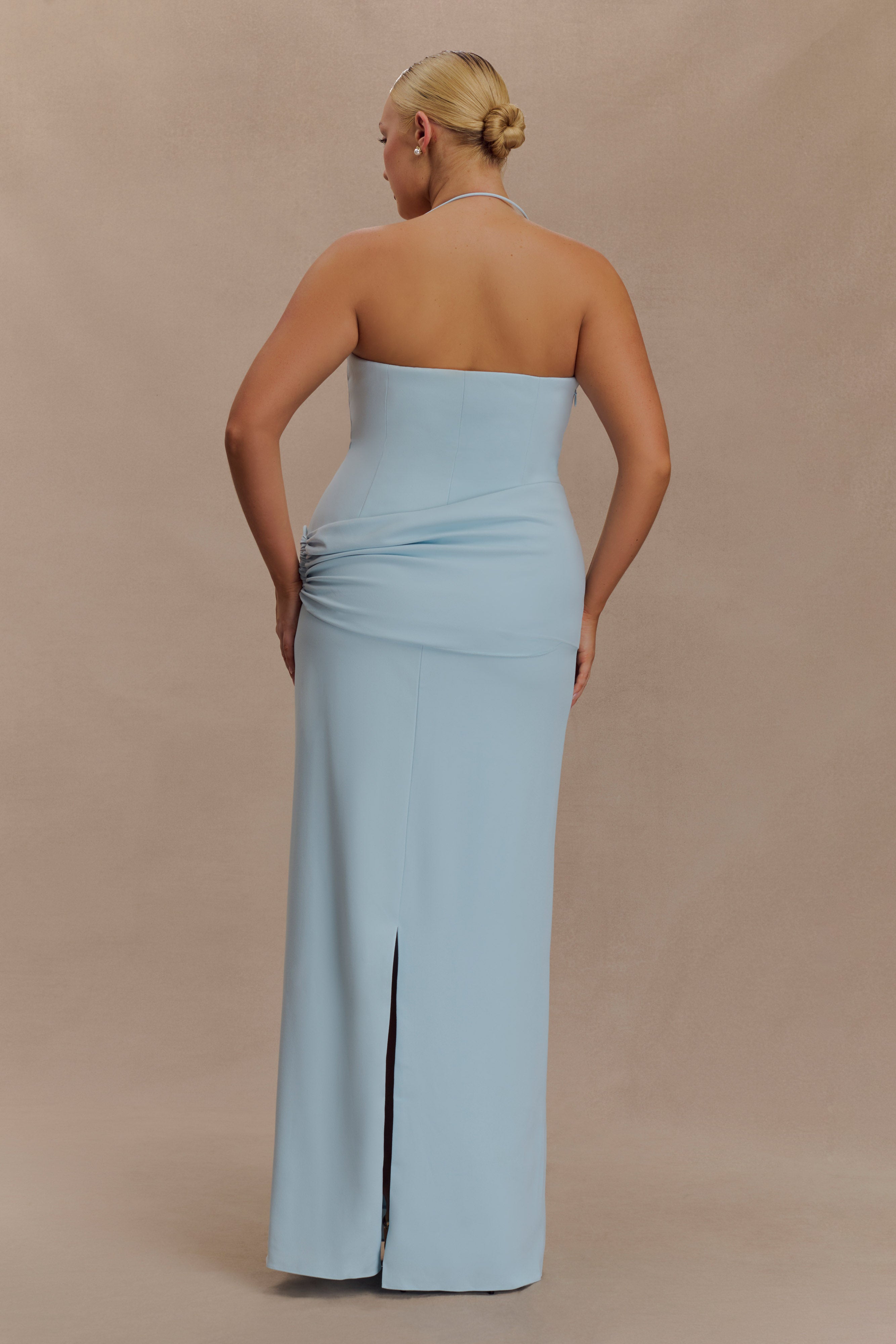 Lalia Teardrop Maxi Dress - Powder Blue - Image 6