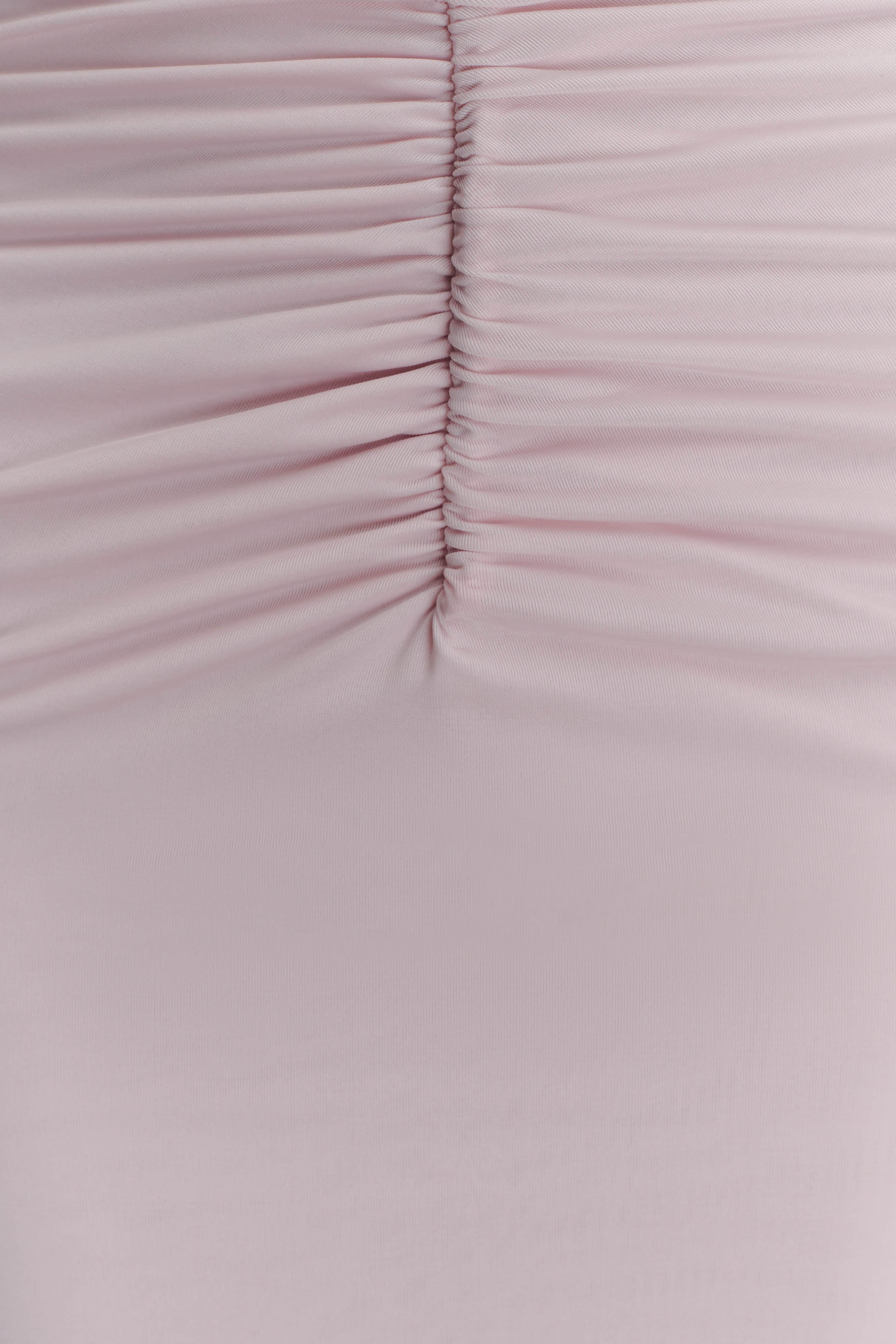 Rafaella Slinky And Mesh Maxi Dress - Pale Pink - Image 4