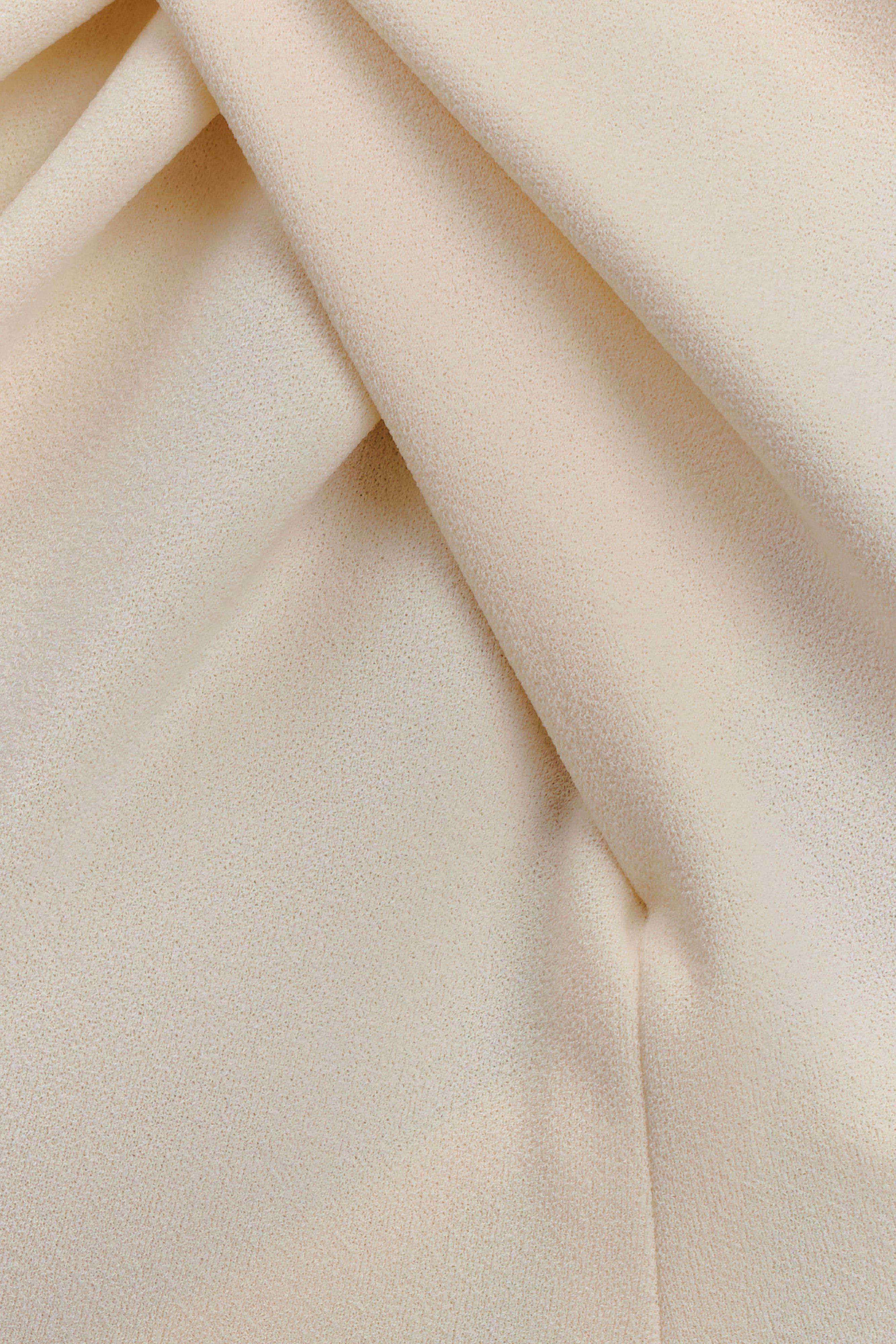 Christina Cross Over Mini Dress - Buttercream - Image 7
