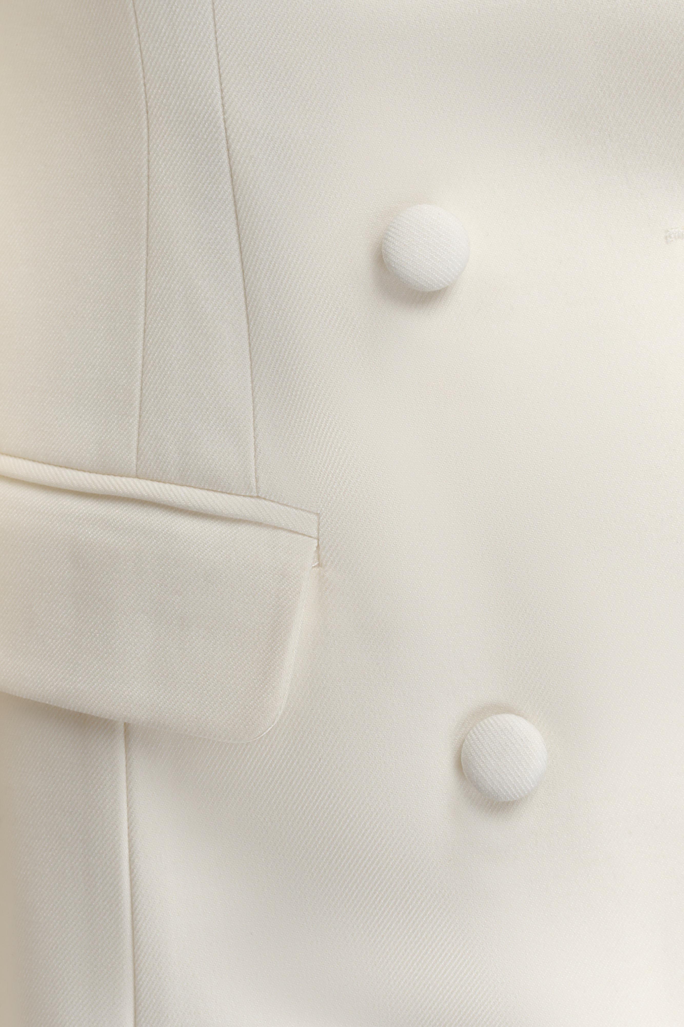 Beatrice Blazer Mini Dress - Ivory - Image 7