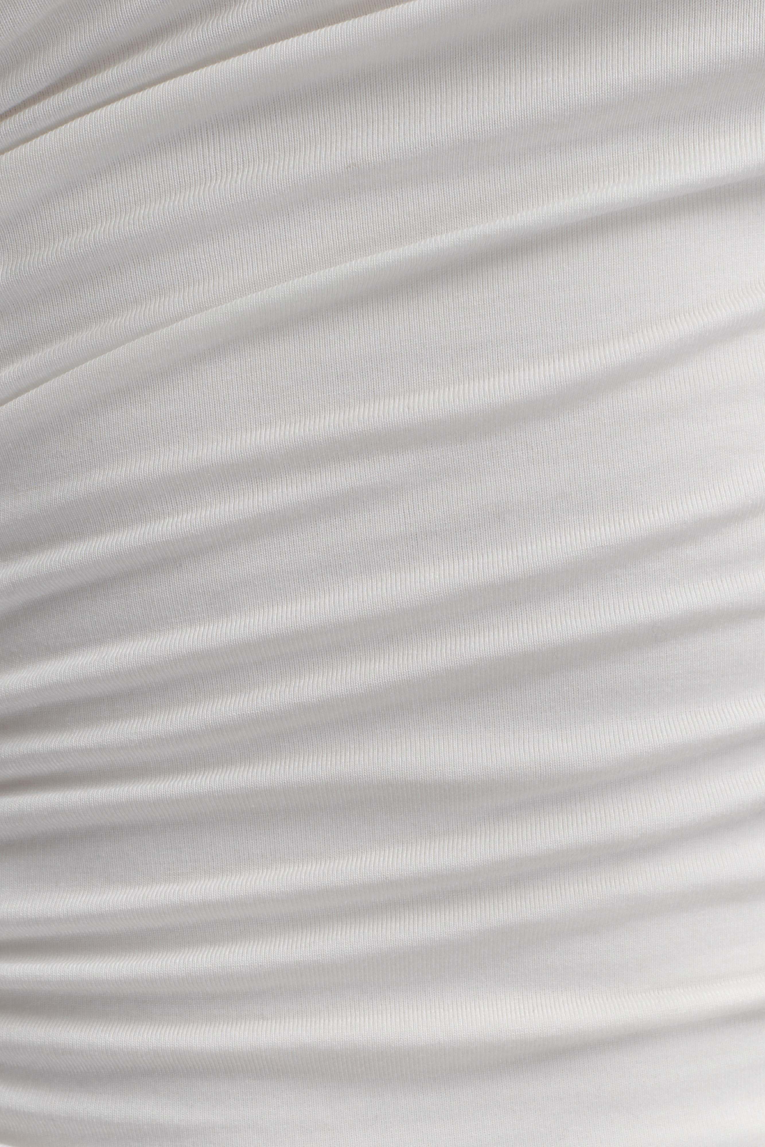 Anna One Shoulder Modal Top - White - Image 5