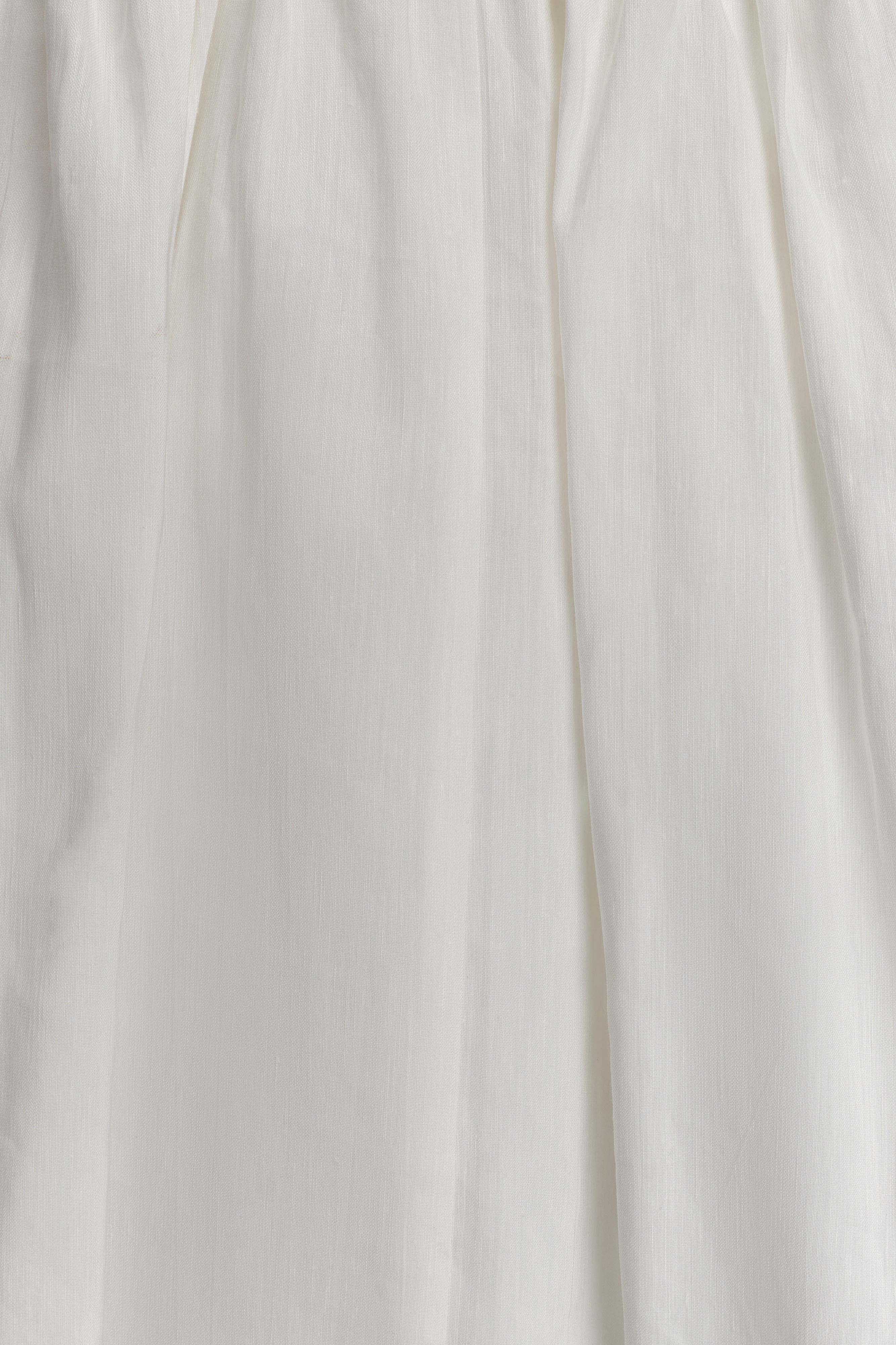 Greta Gathered Maxi Skirt - White - Image 9