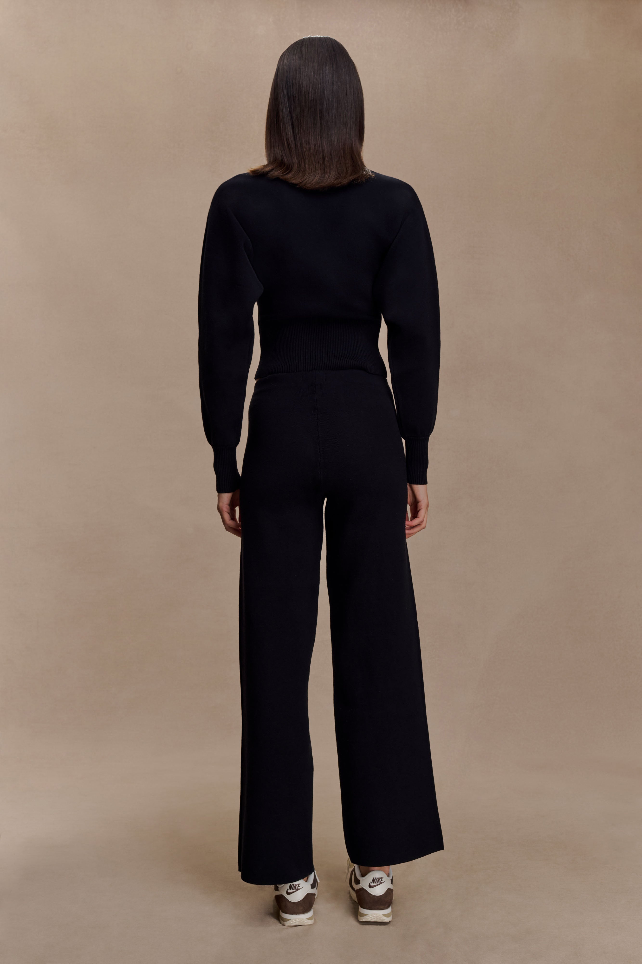 Kerrymae Straight Leg Knit Pants - Black - Image 5