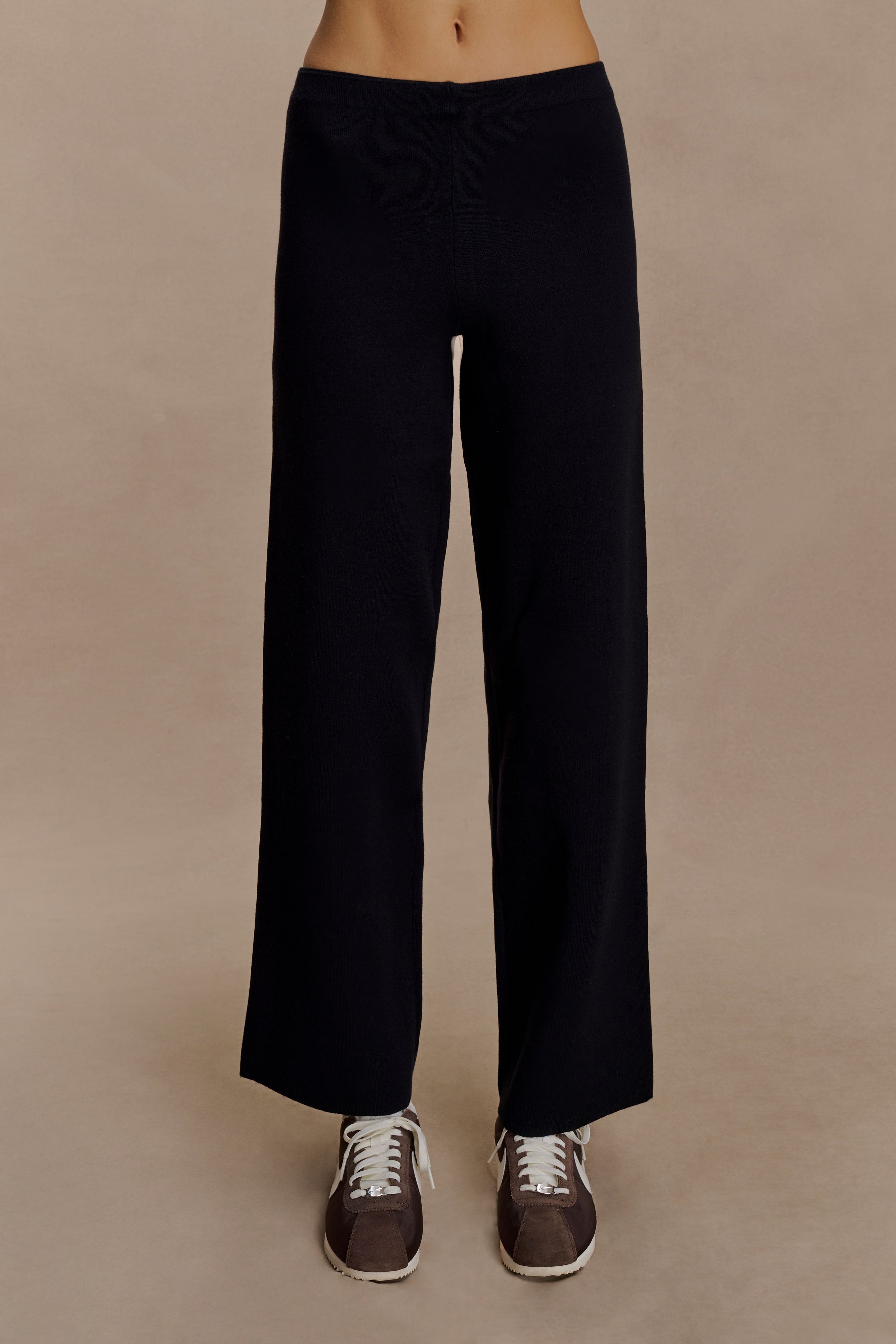 Kerrymae Straight Leg Knit Pants - Black - Image 8