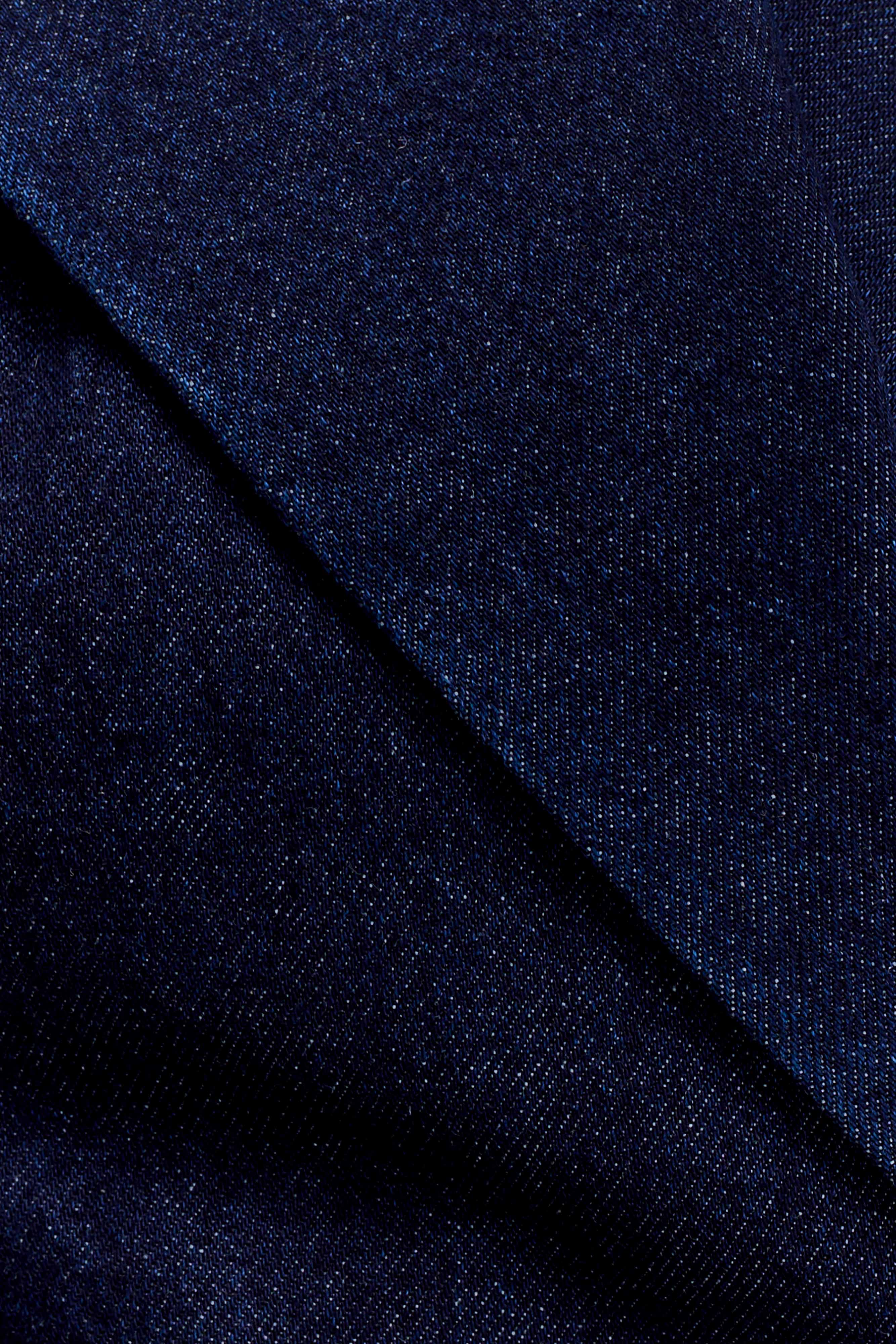 Charley Structured Tie Denim Top - Indigo Blue - Image 8