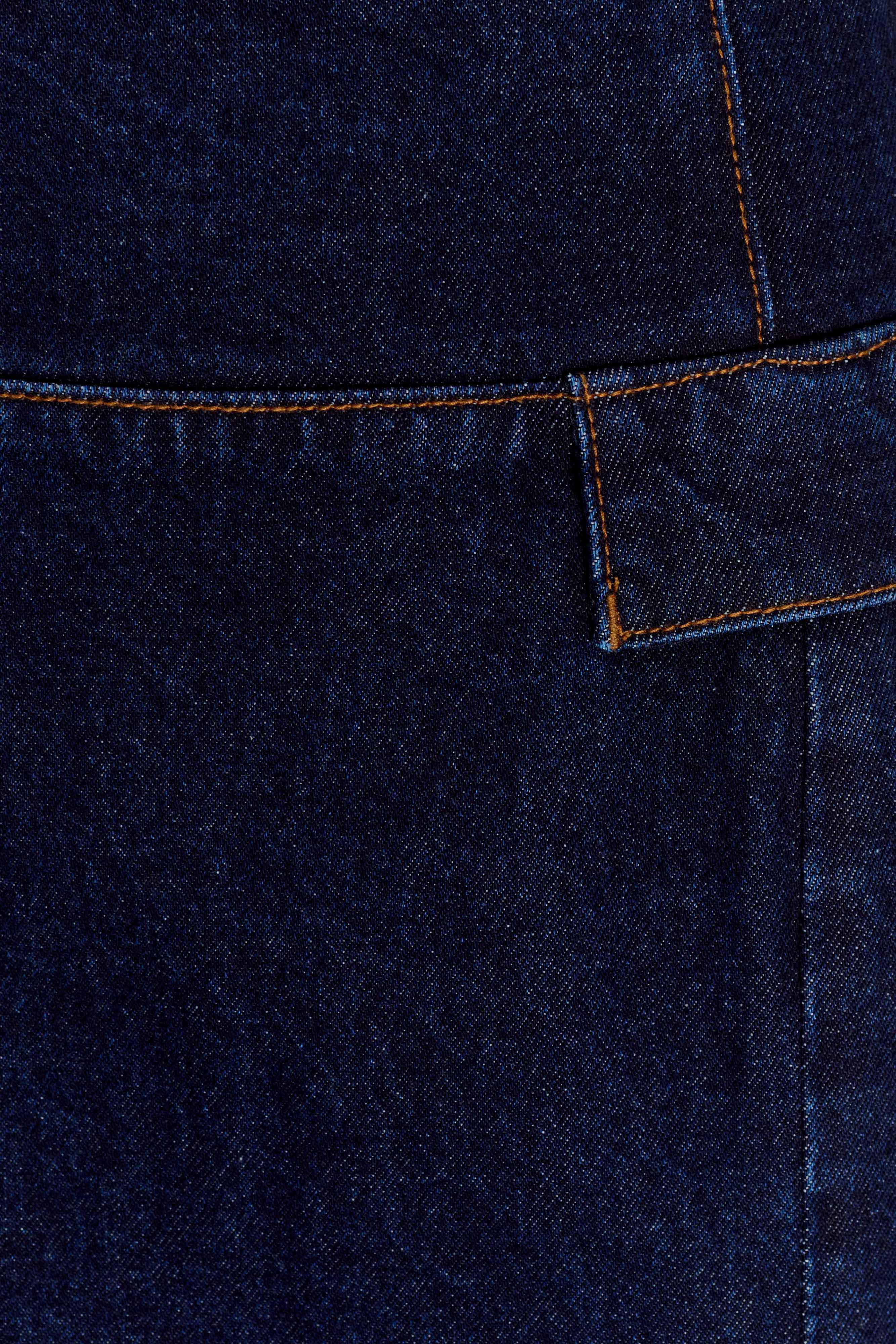 Maylena High Rise Denim Maxi Skirt - Indigo Blue - Image 8