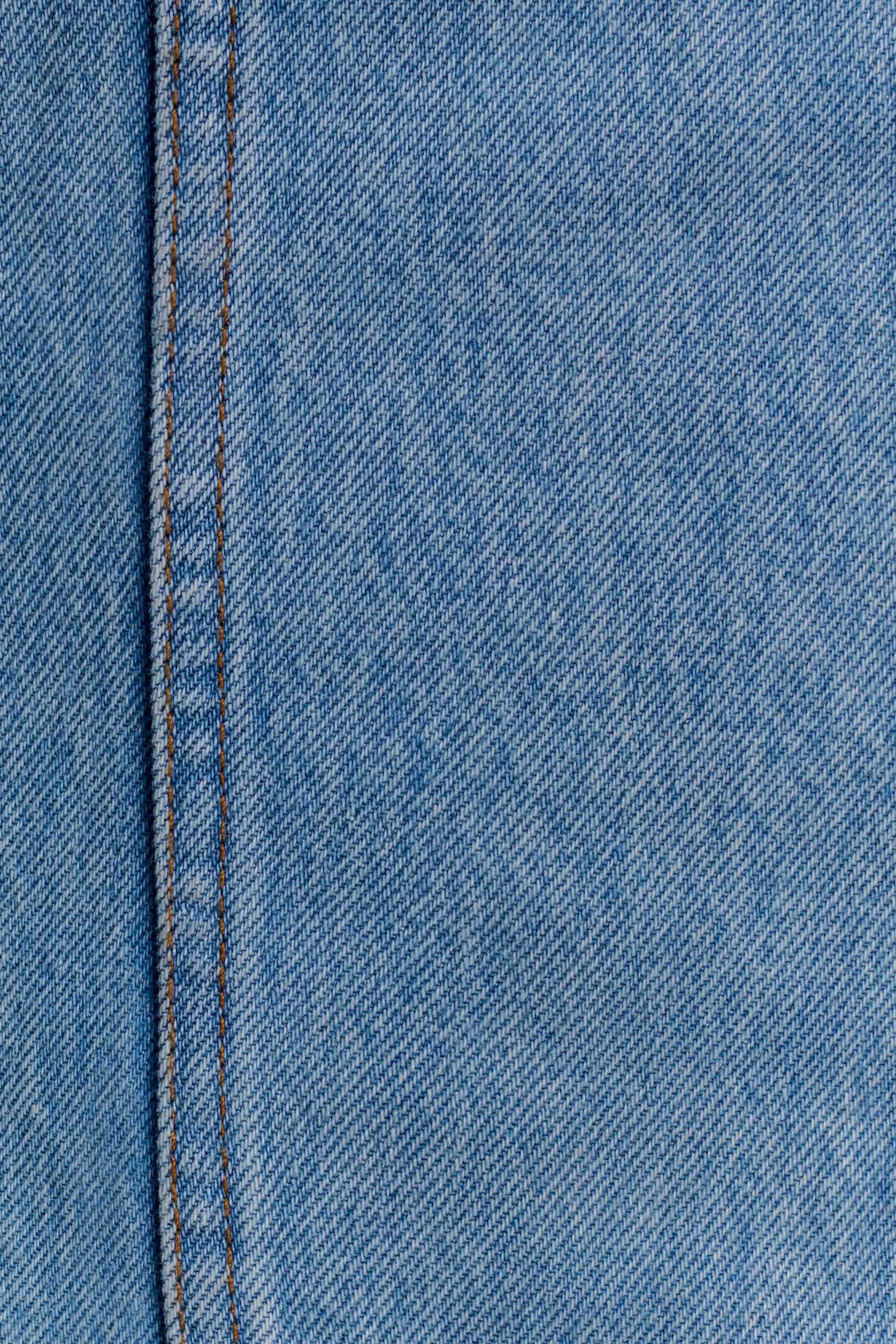 Meadow Denim Corset Halter Top - Classic Blue - Image 8