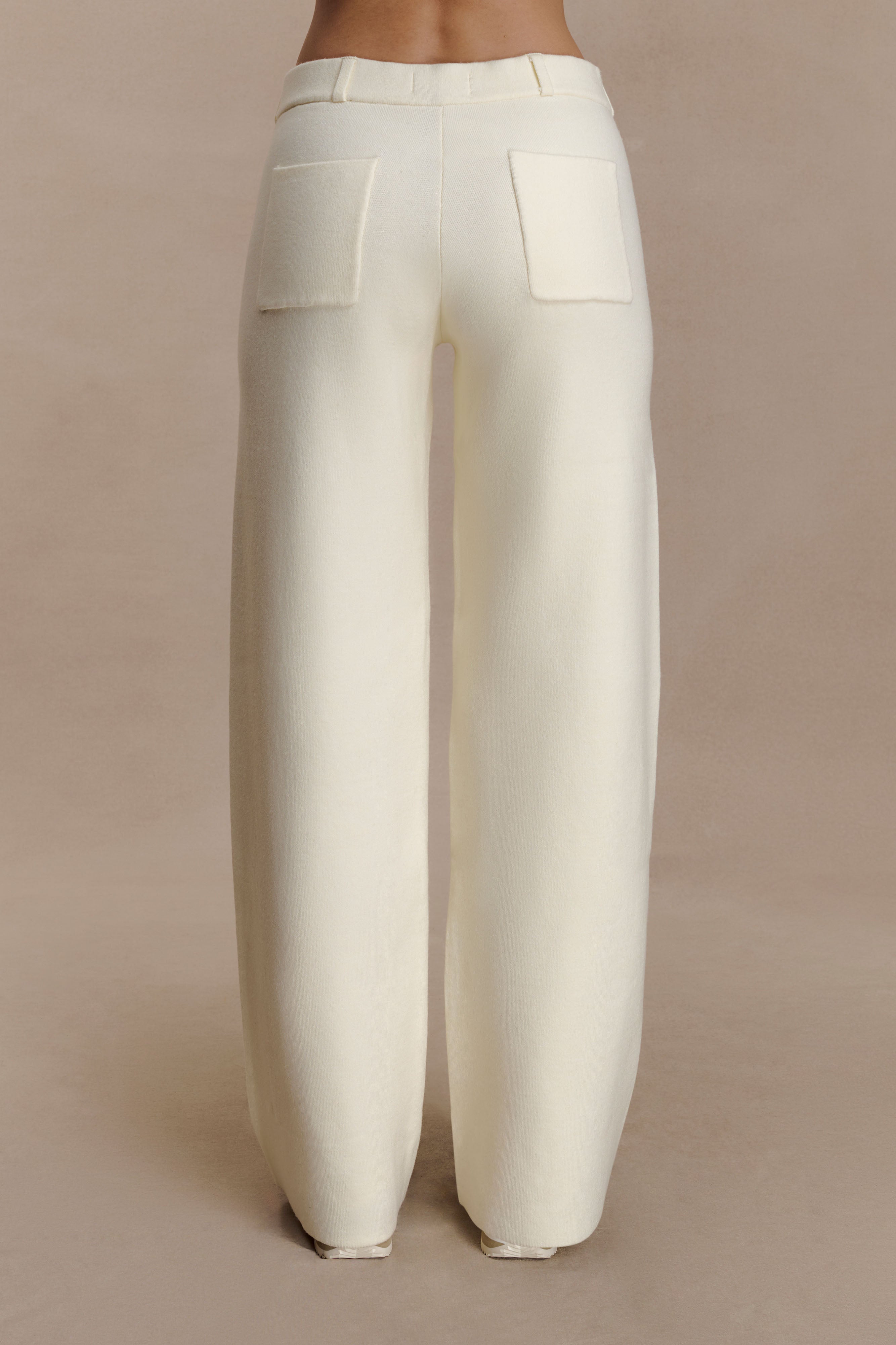Lauren Knit Trouser - Ivory - Image 6
