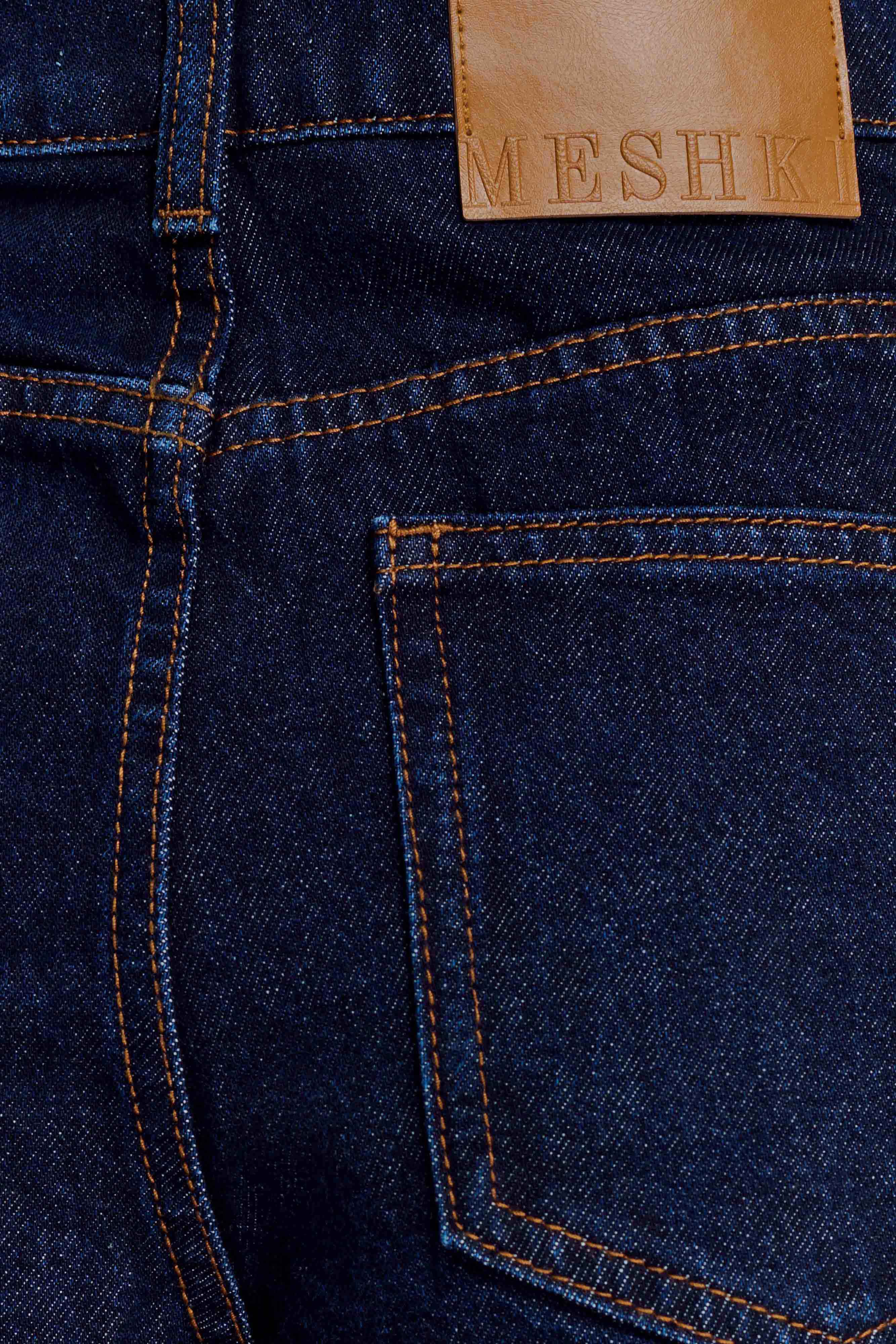 Carlene Cuffed Denim Shorts - Indigo Blue - Image 8