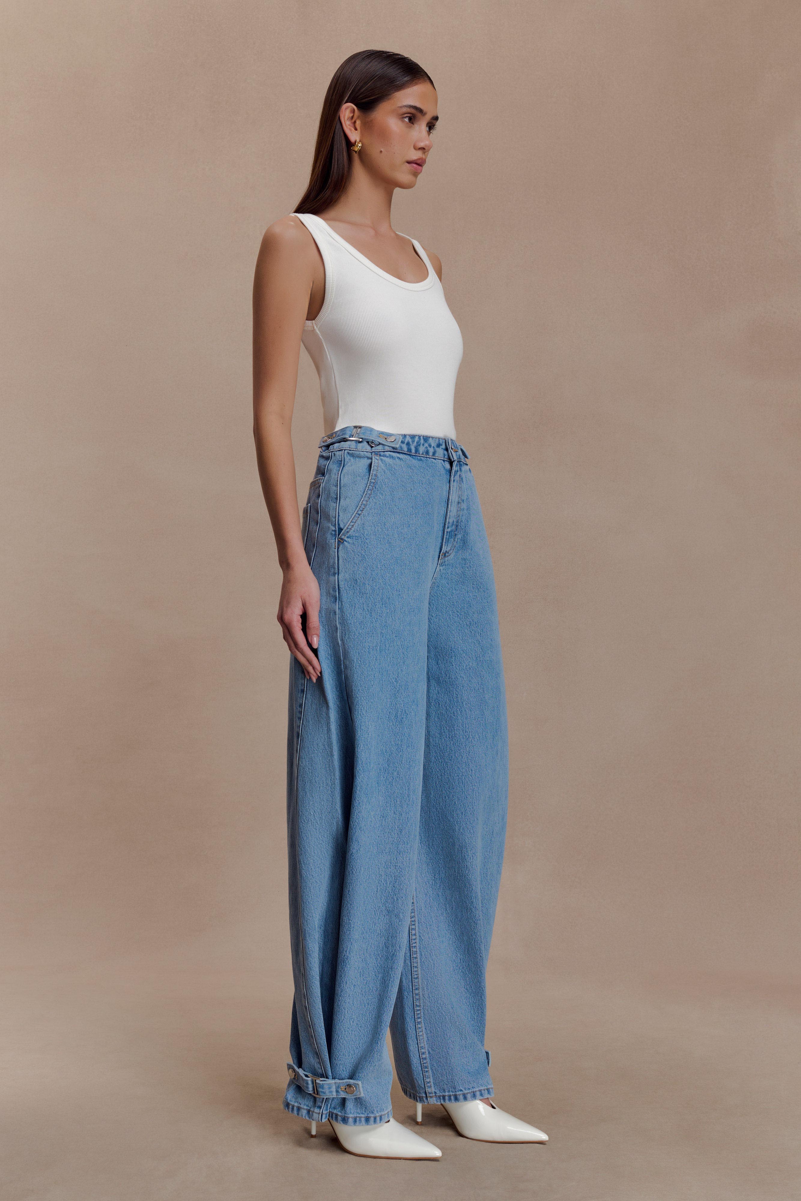 Flossie Multi Way Denim Jeans - Classic Blue - Image 3