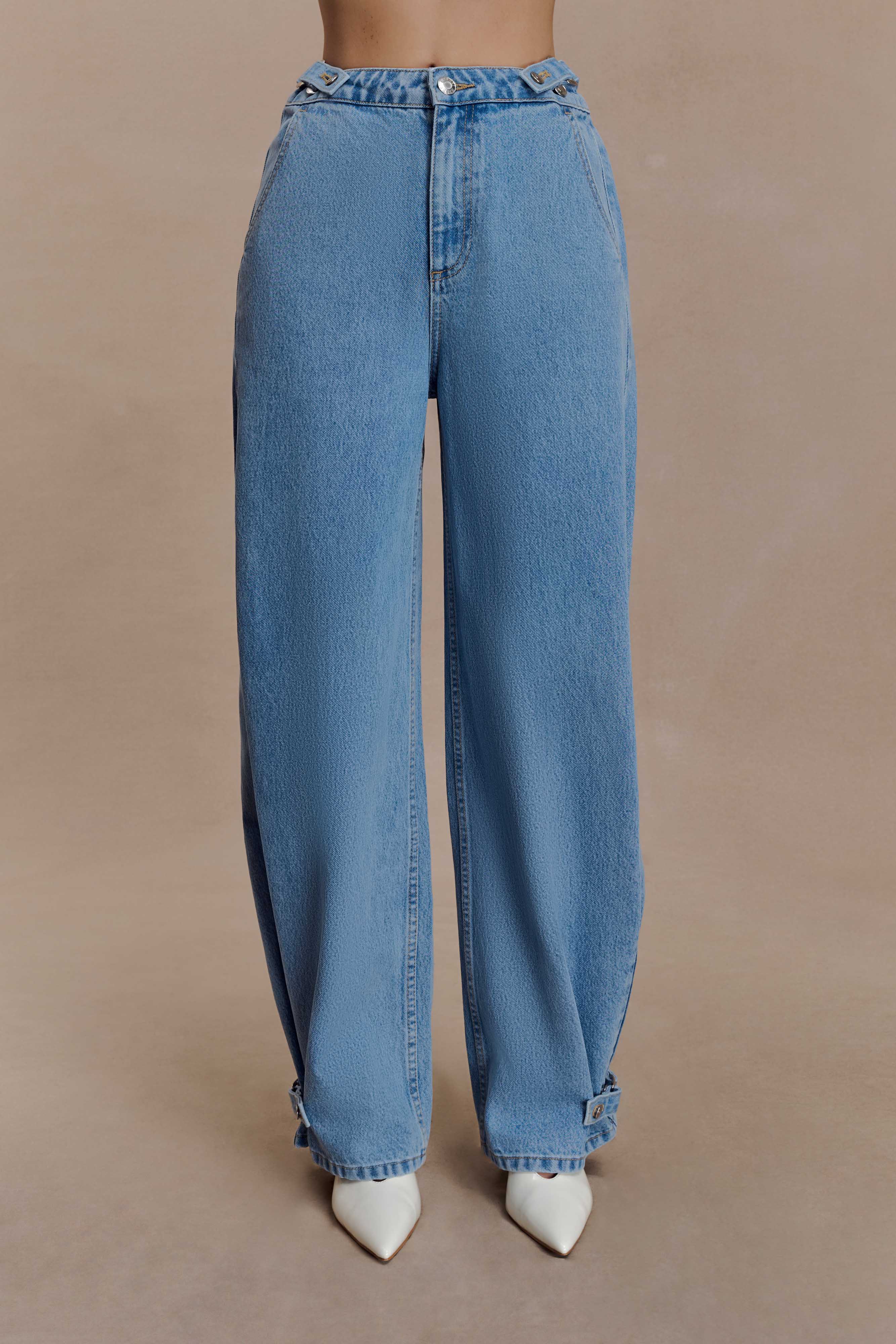 Flossie Multi Way Denim Jeans - Classic Blue - Image 6
