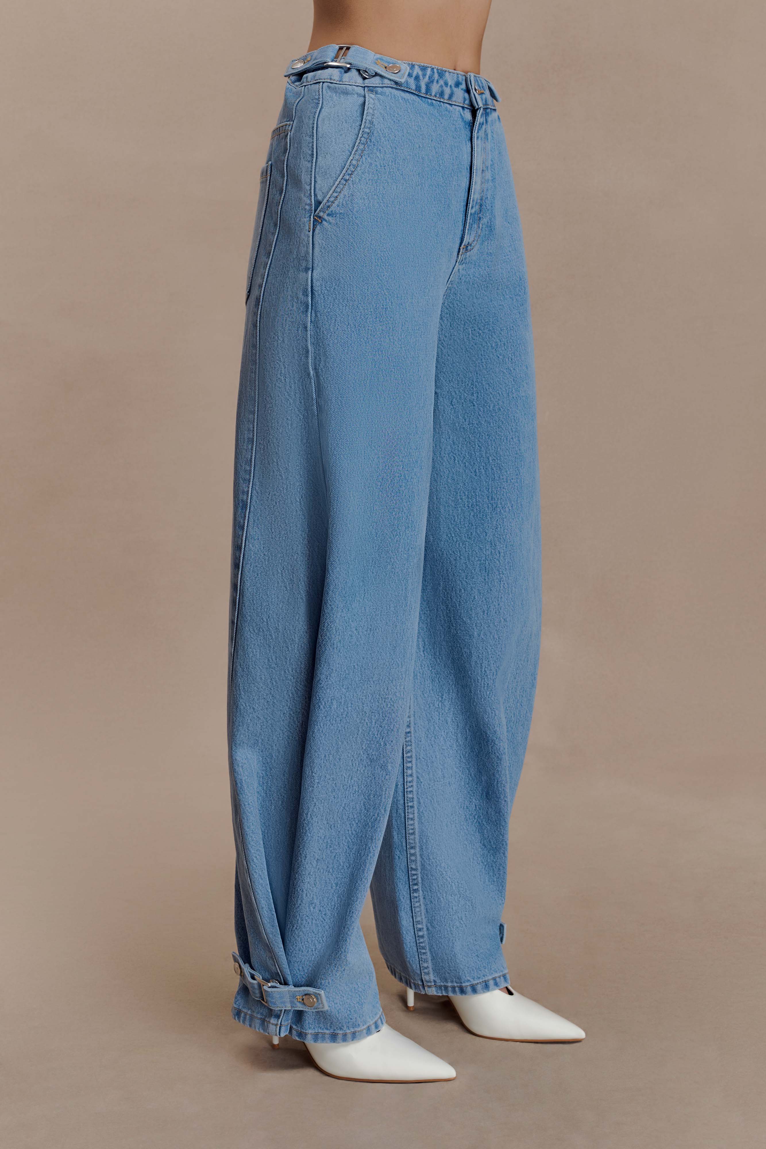 Flossie Multi Way Denim Jeans - Classic Blue - Image 4