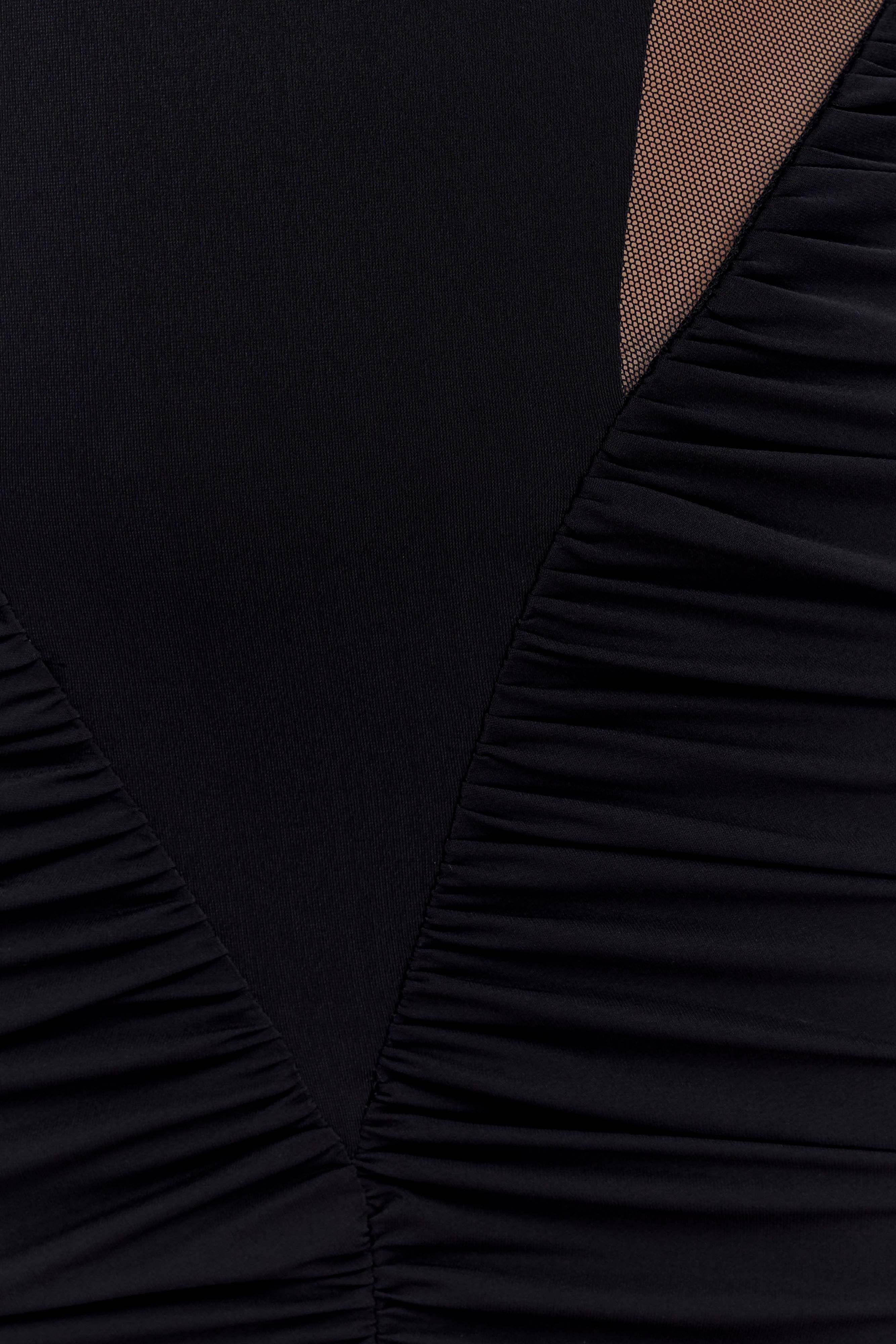 Louanne Slinky Long Sleeve Maxi Dress - Black - Image 5