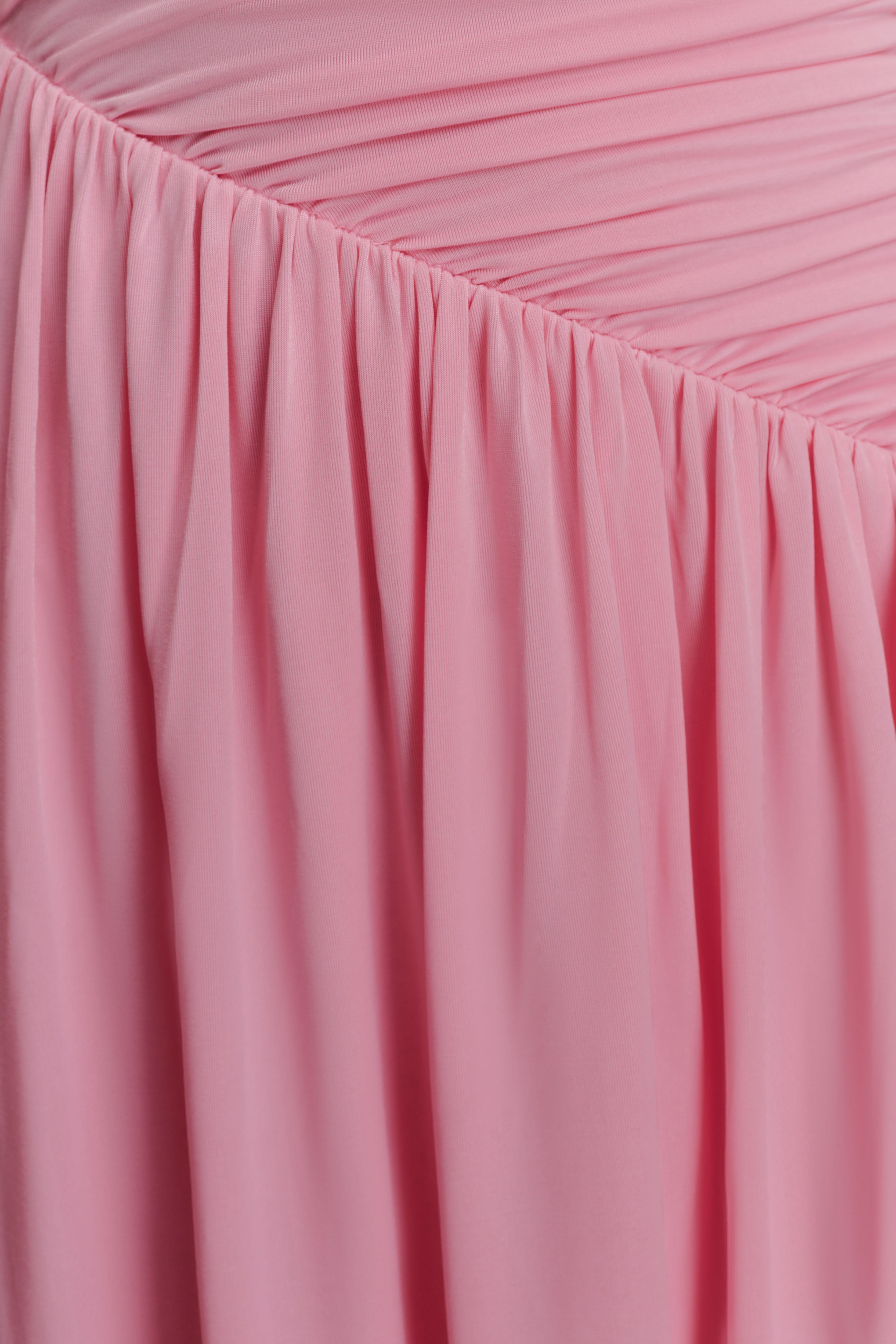 Ayeshya Slinky Asymmetric Maxi Dress - Candy Pink - Image 5