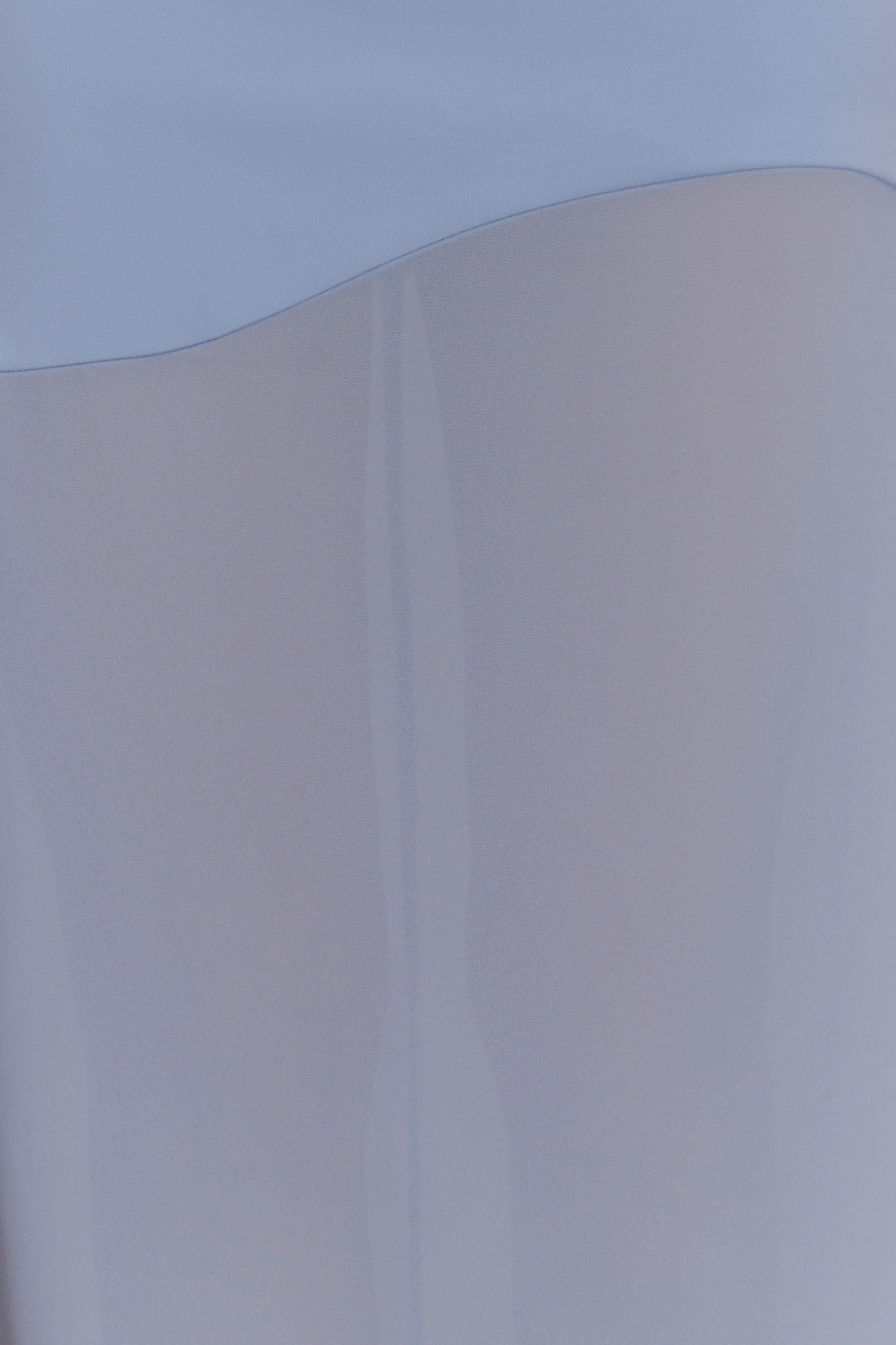 Mason Crepe And Chiffon Maxi Dress - Powder Blue - Image 4
