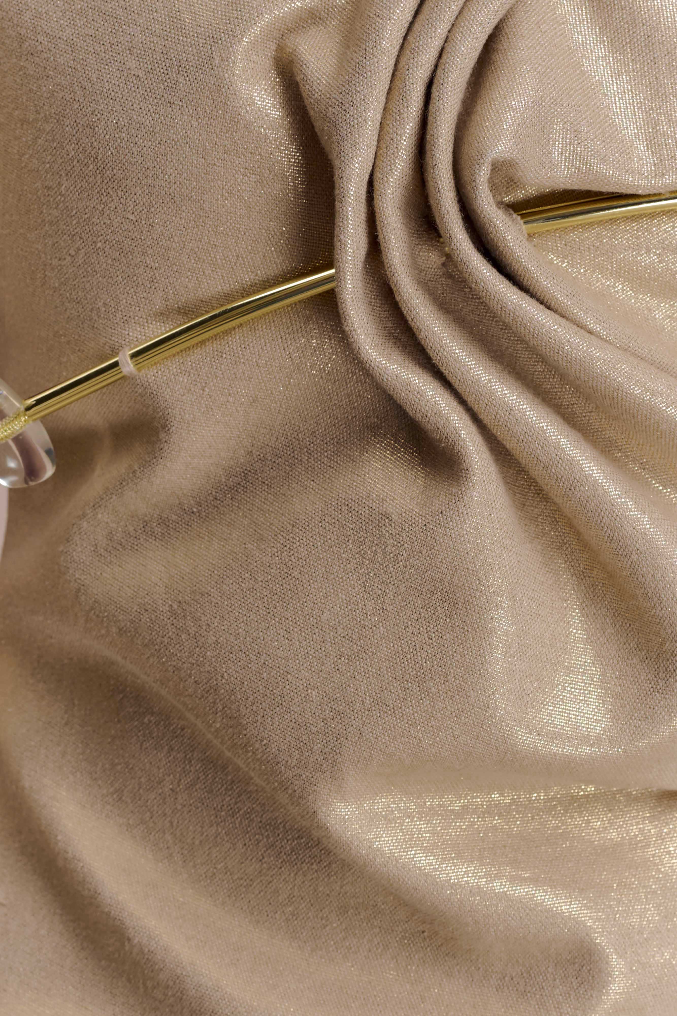 Annette Linen Mini Dress - Gold - Image 9