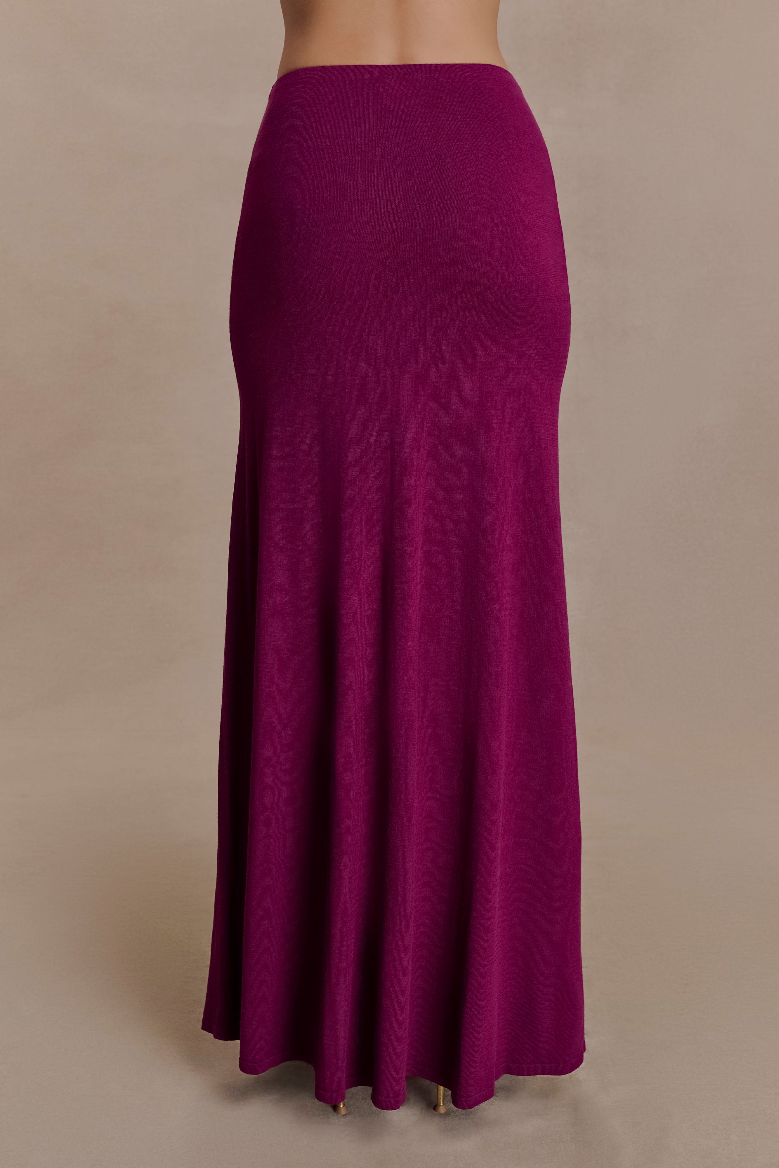 Alternative view of Martiena Knit Maxi Skirt - Plum