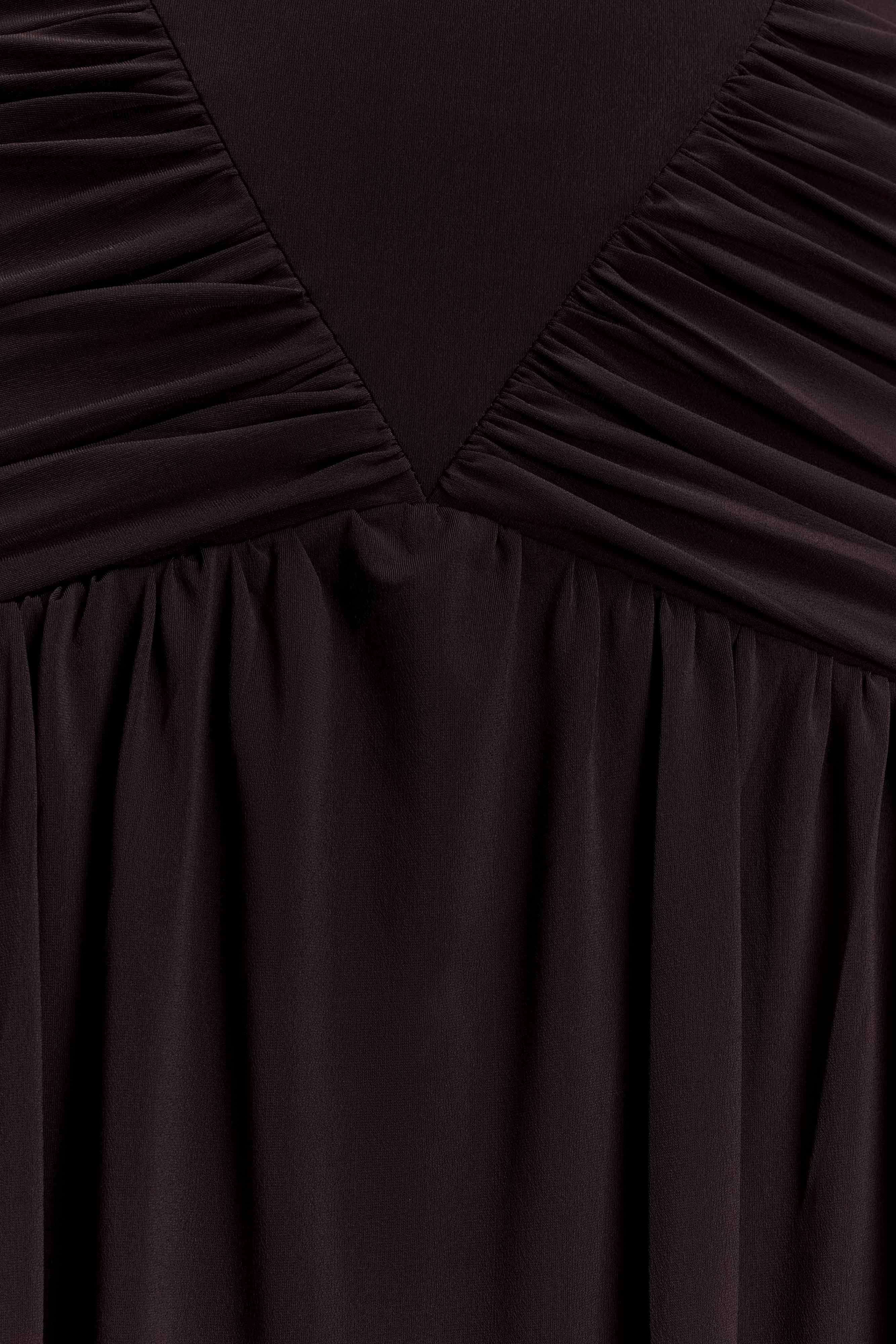 Emory Jersey Cape Maxi Dress - Chocolate - Image 6