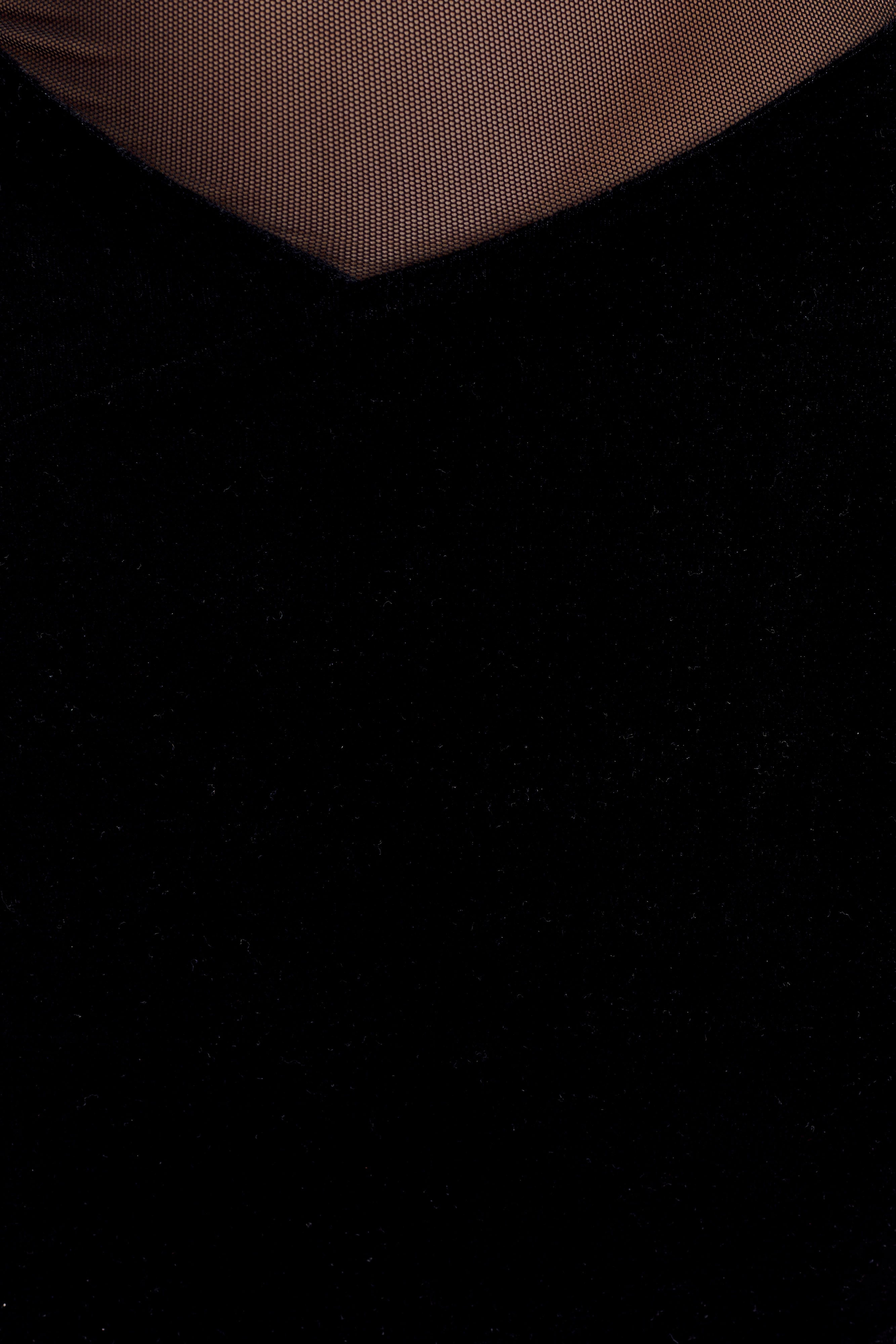 Davina Velvet And Mesh Maxi Dress - Black - Image 9