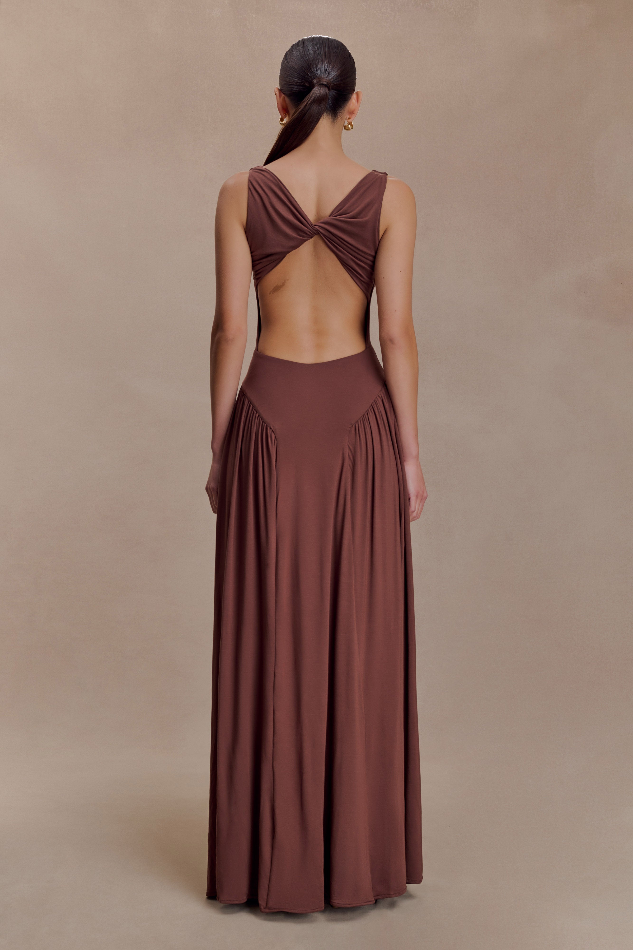 Alternative view of Marnie Modal Sleeveless Maxi Dress - Chocolate