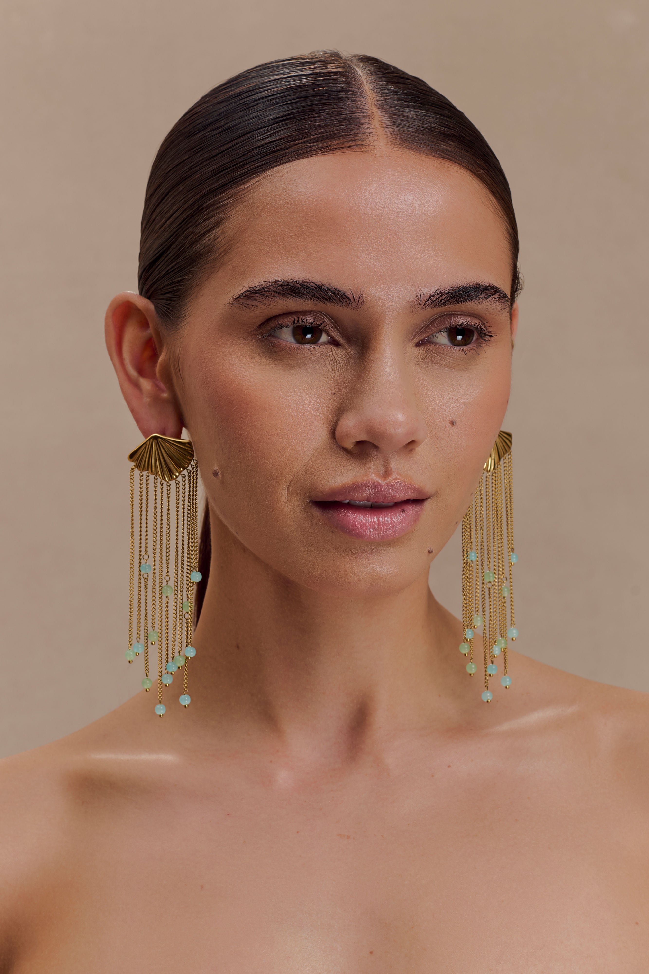 Alternative view of Maia Chandelier Earrings - Gold