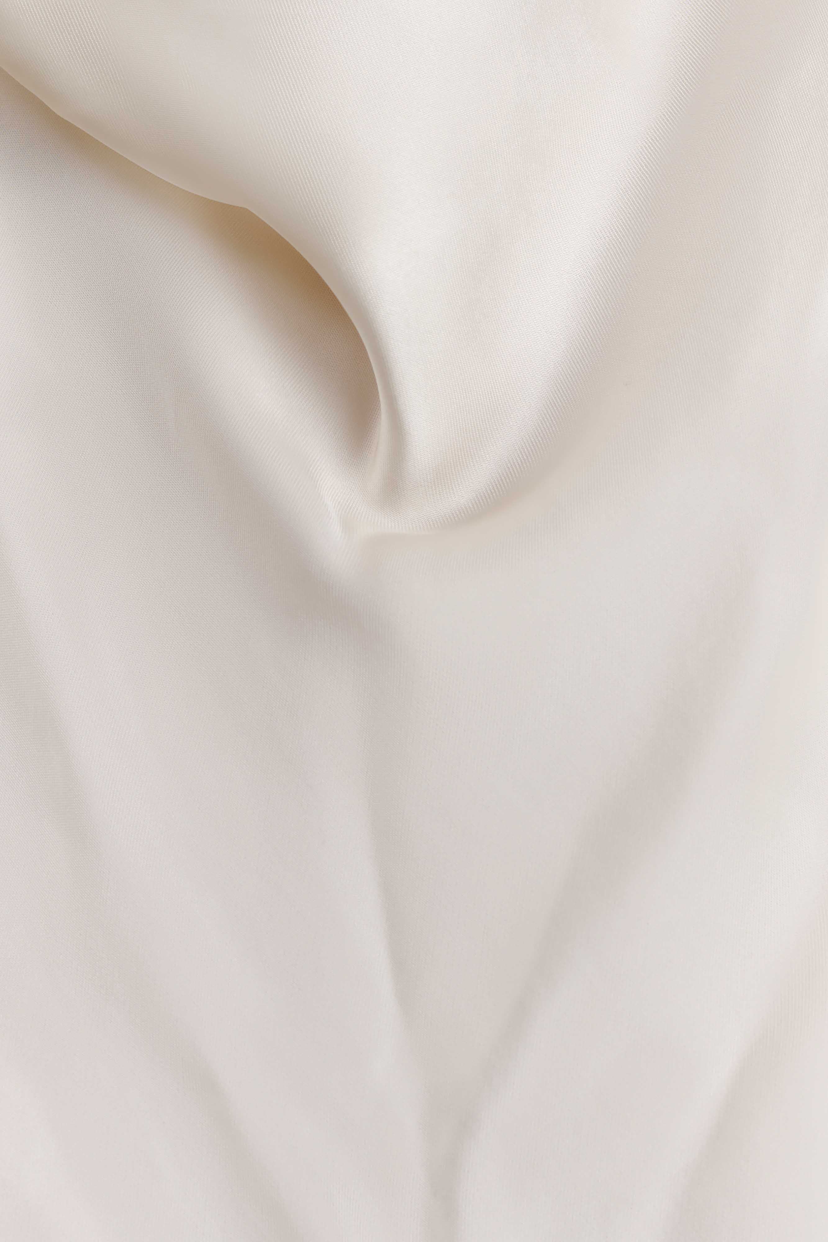 Bianca Satin Halter Top - Ivory - Image 6