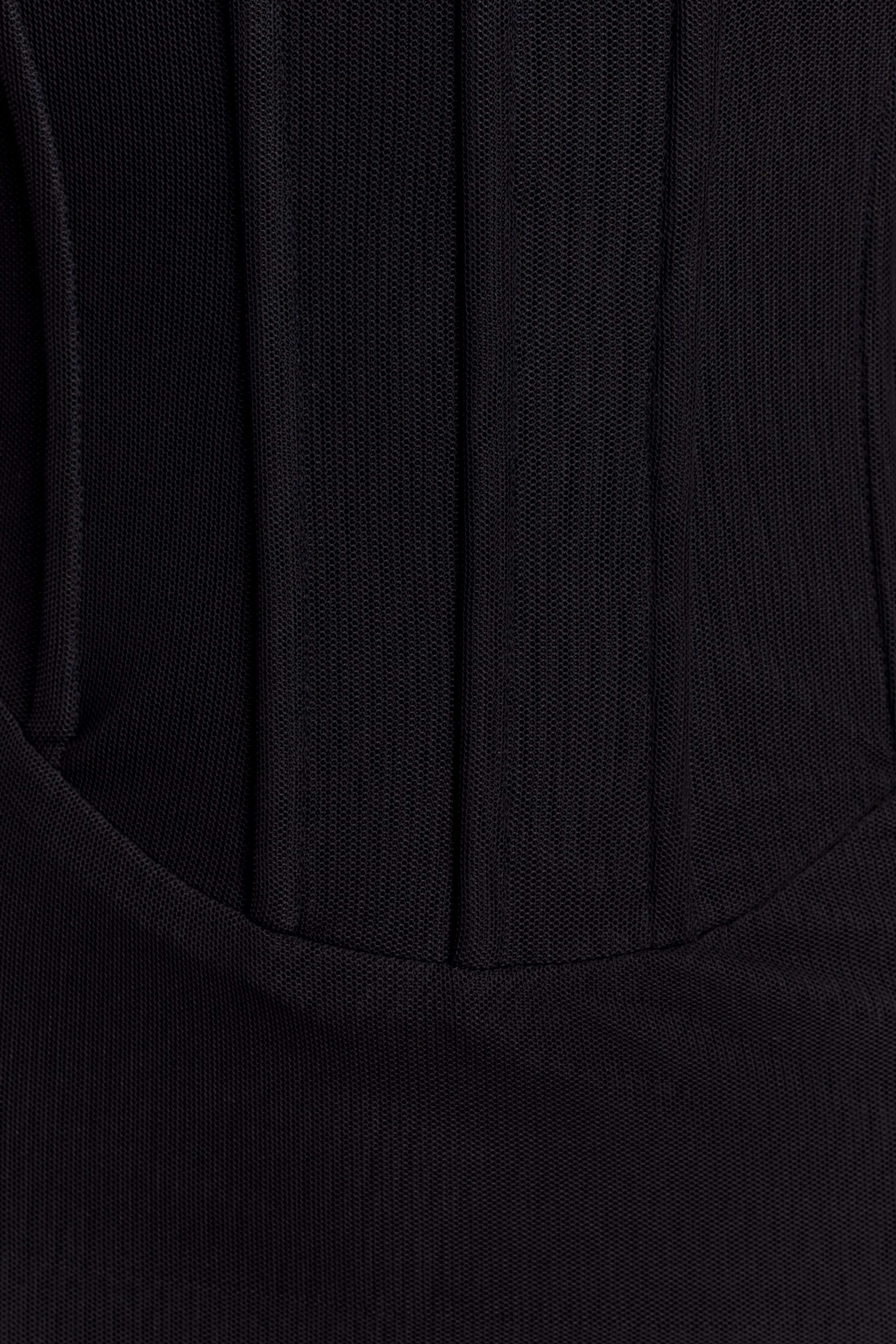 Gemma Strapless Mesh Maxi Dress - Black - Image 6