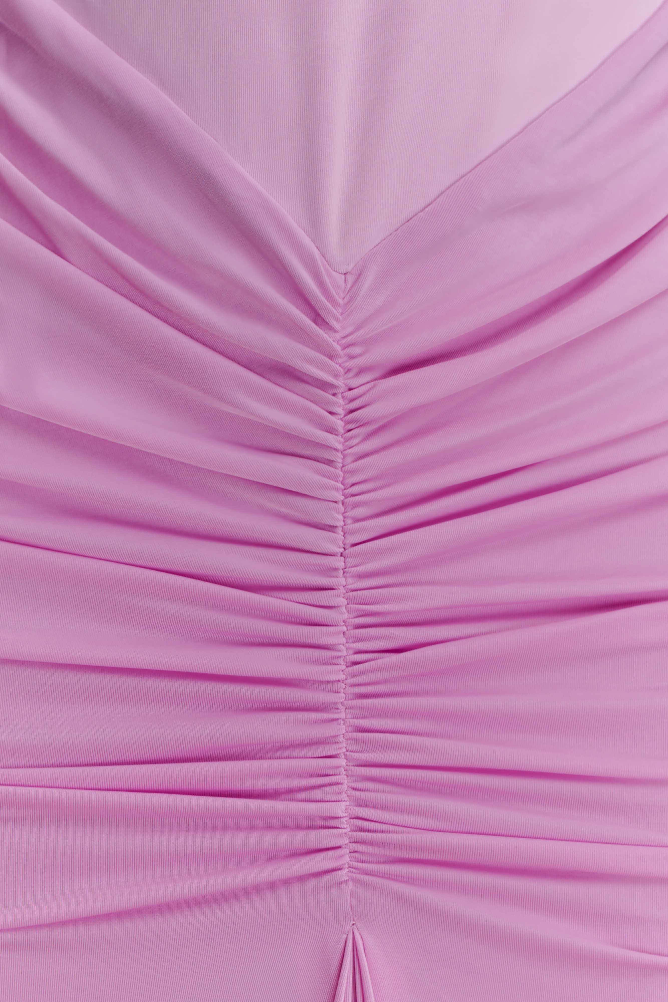 Roisin Slinky Maxi Dress - Powder Pink - Image 5