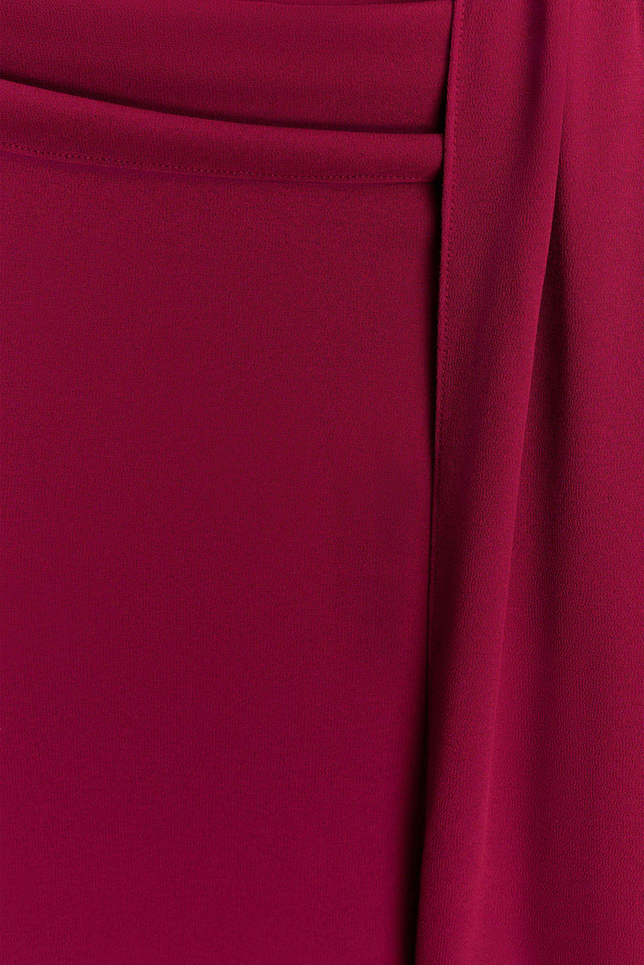 Celina Chiffon Halter Top With Hardware - Cherry Red - Image 7
