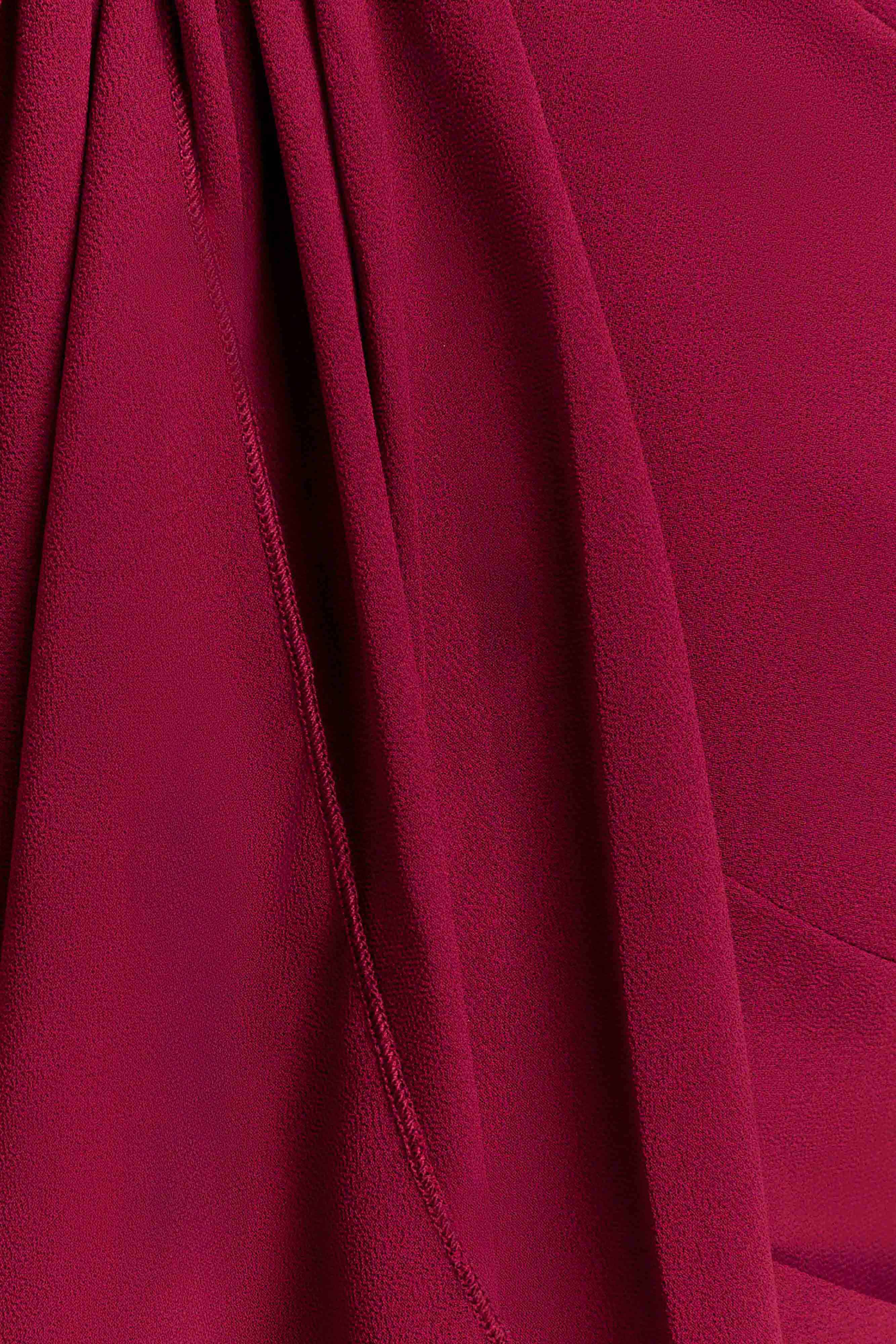 Celina Chiffon Overlay Maxi Skirt - Cherry Red - Image 10