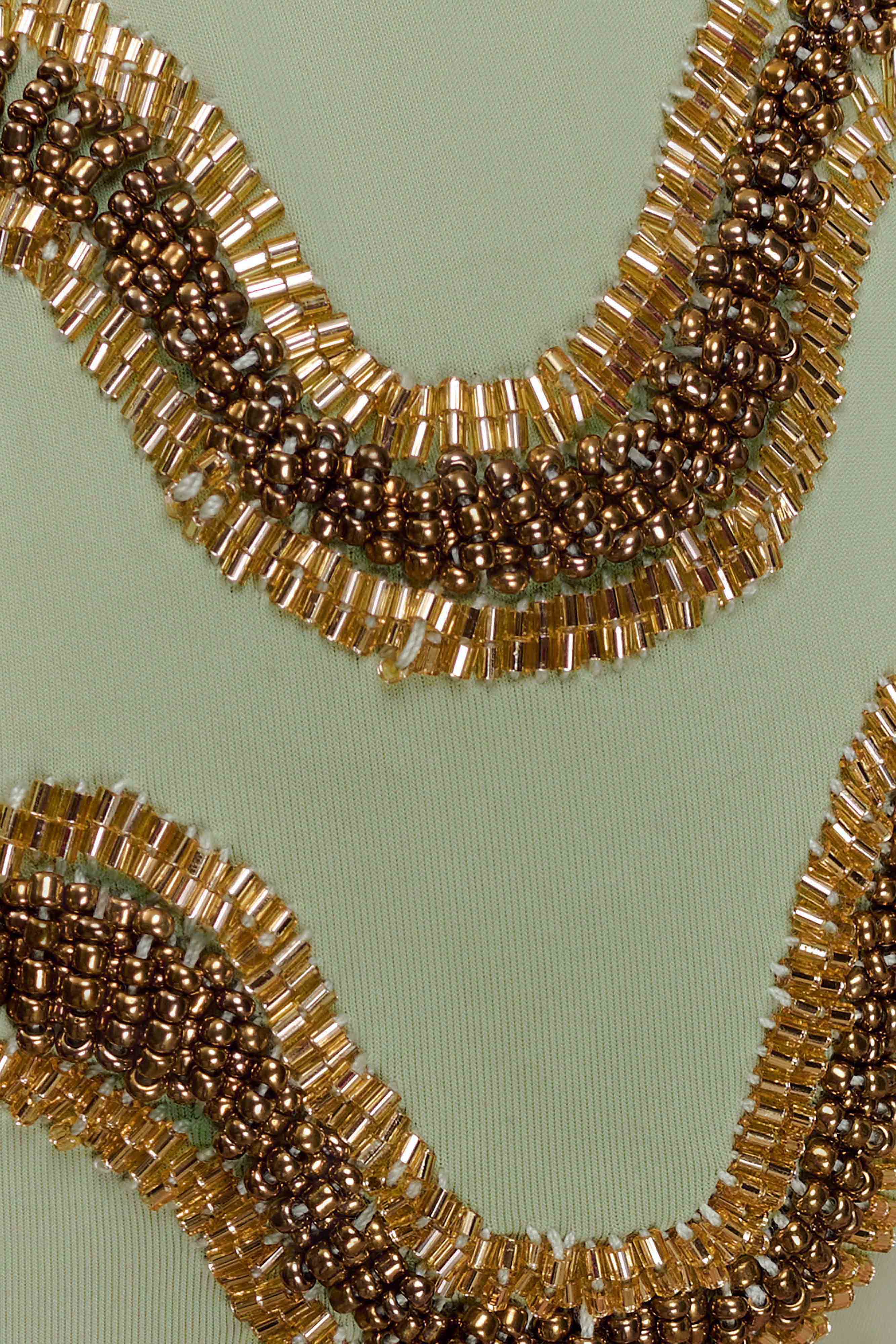 Robyn Beaded Triangle Bikini Top - Sage - Image 10