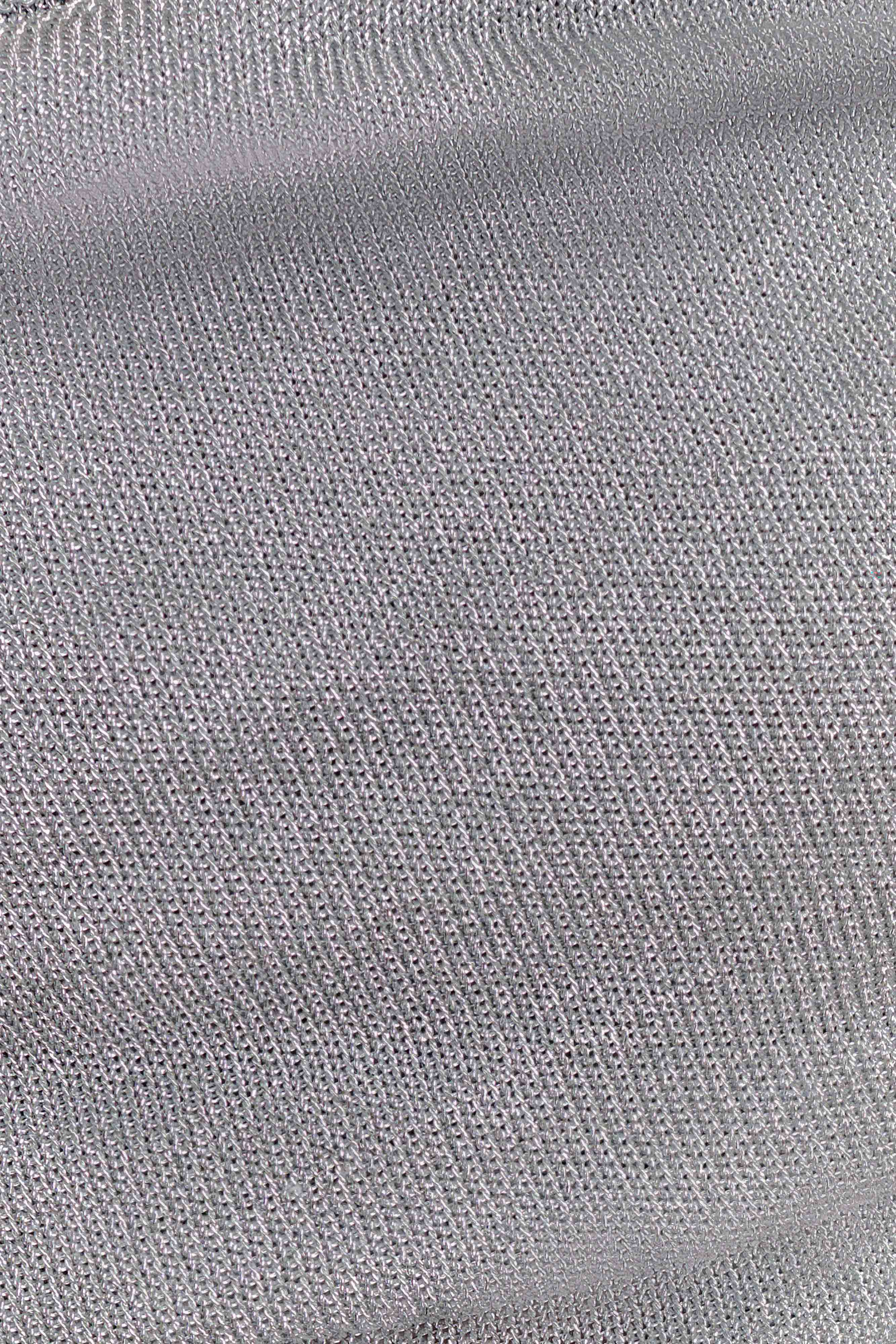 Corah Lurex Drape Knit Top - Silver - Image 9