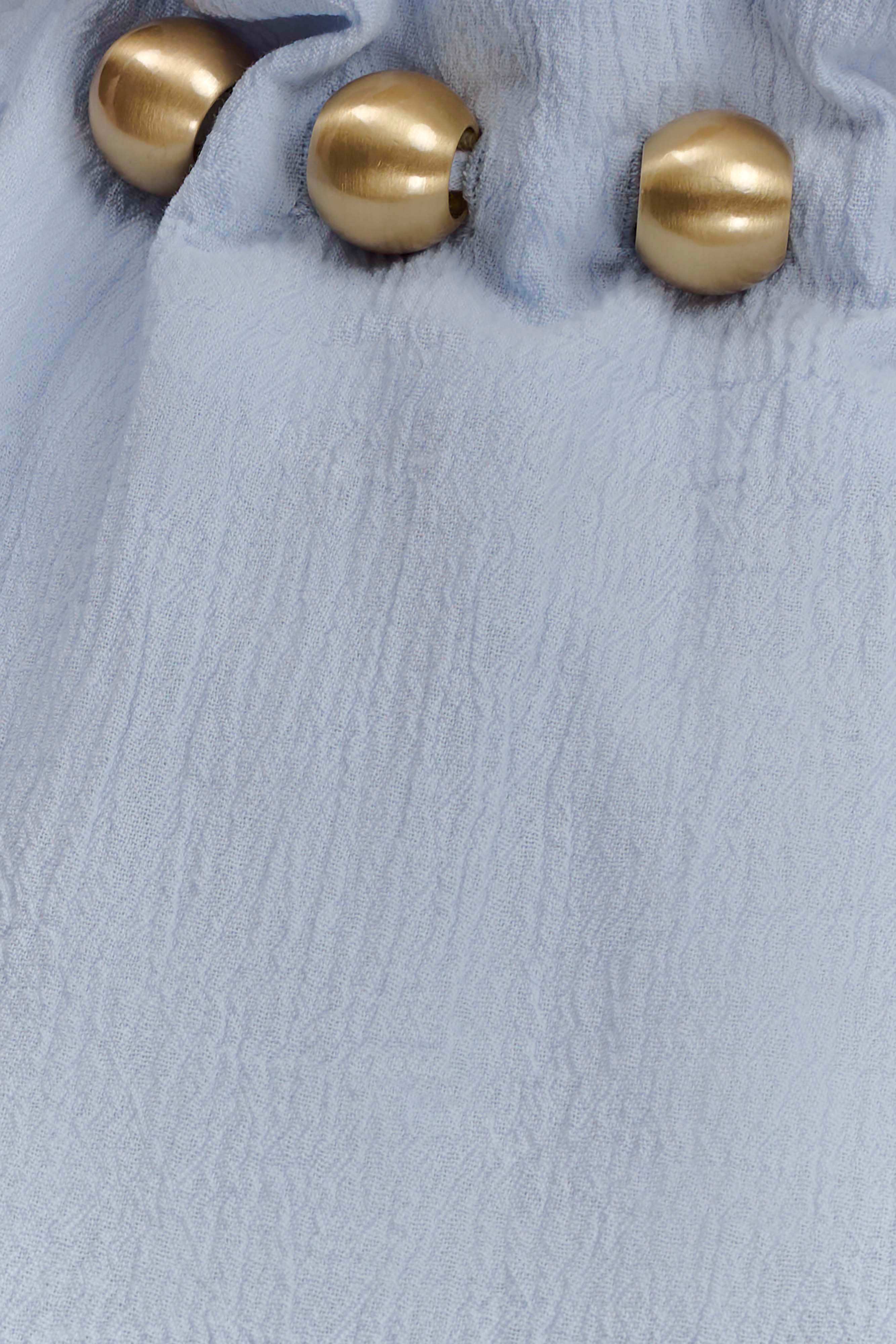 Abeda Cotton Maxi Dress With Hardware - Pale Blue - Image 6